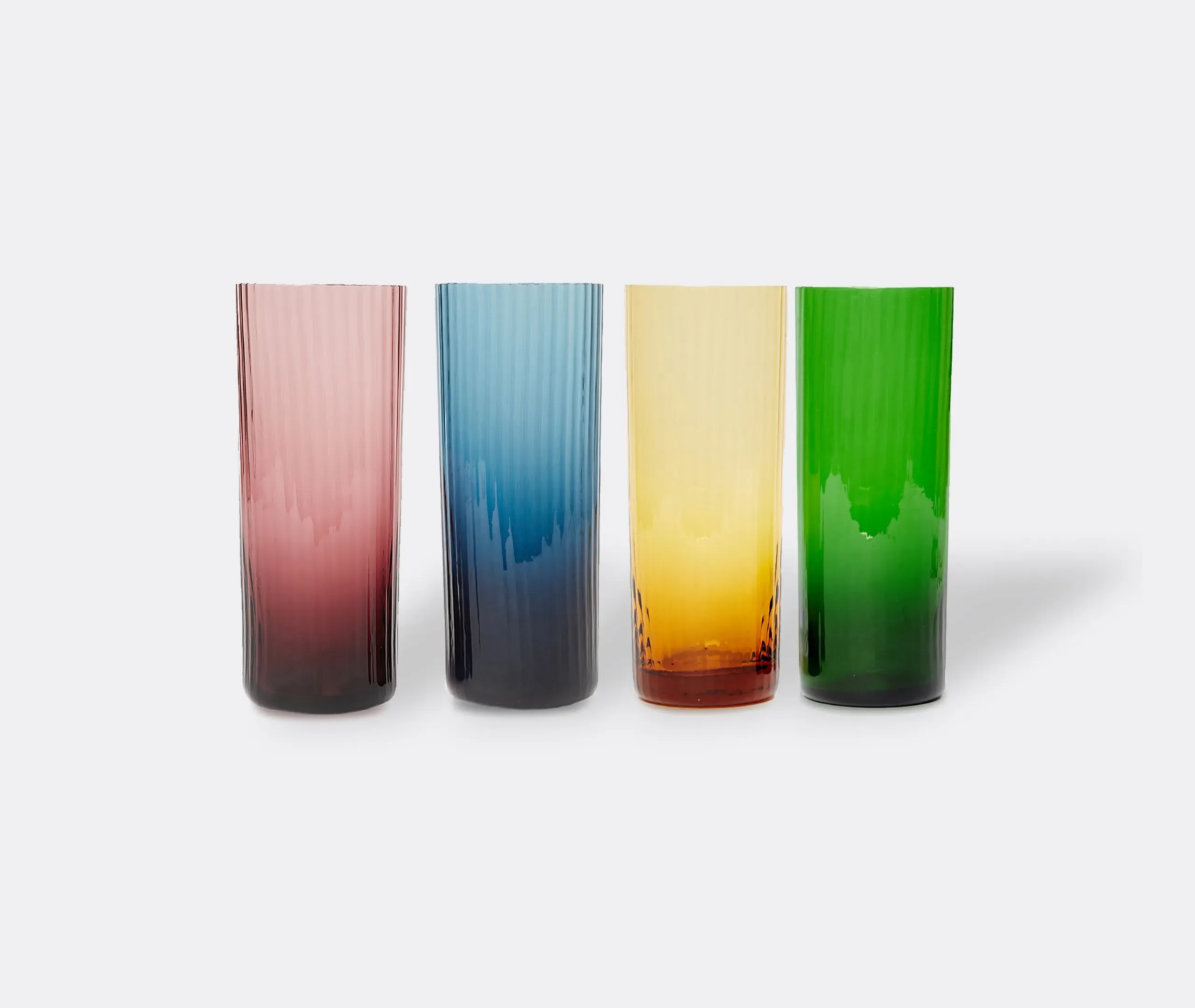 4-Piece Tumbler Glass Set - Multicolour, Murano image
