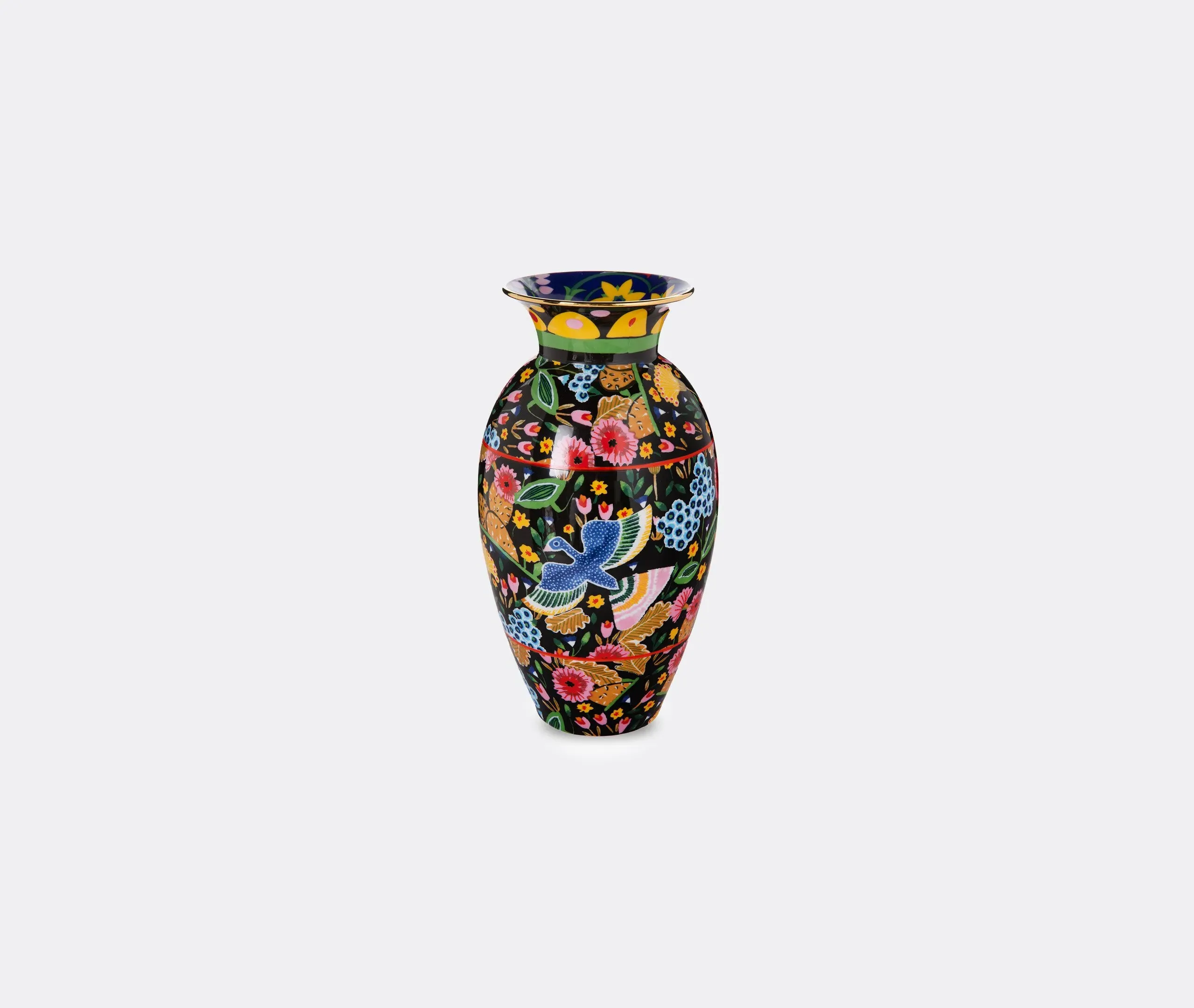Amphora Colombo Tall Vase - Black, Porcelain image