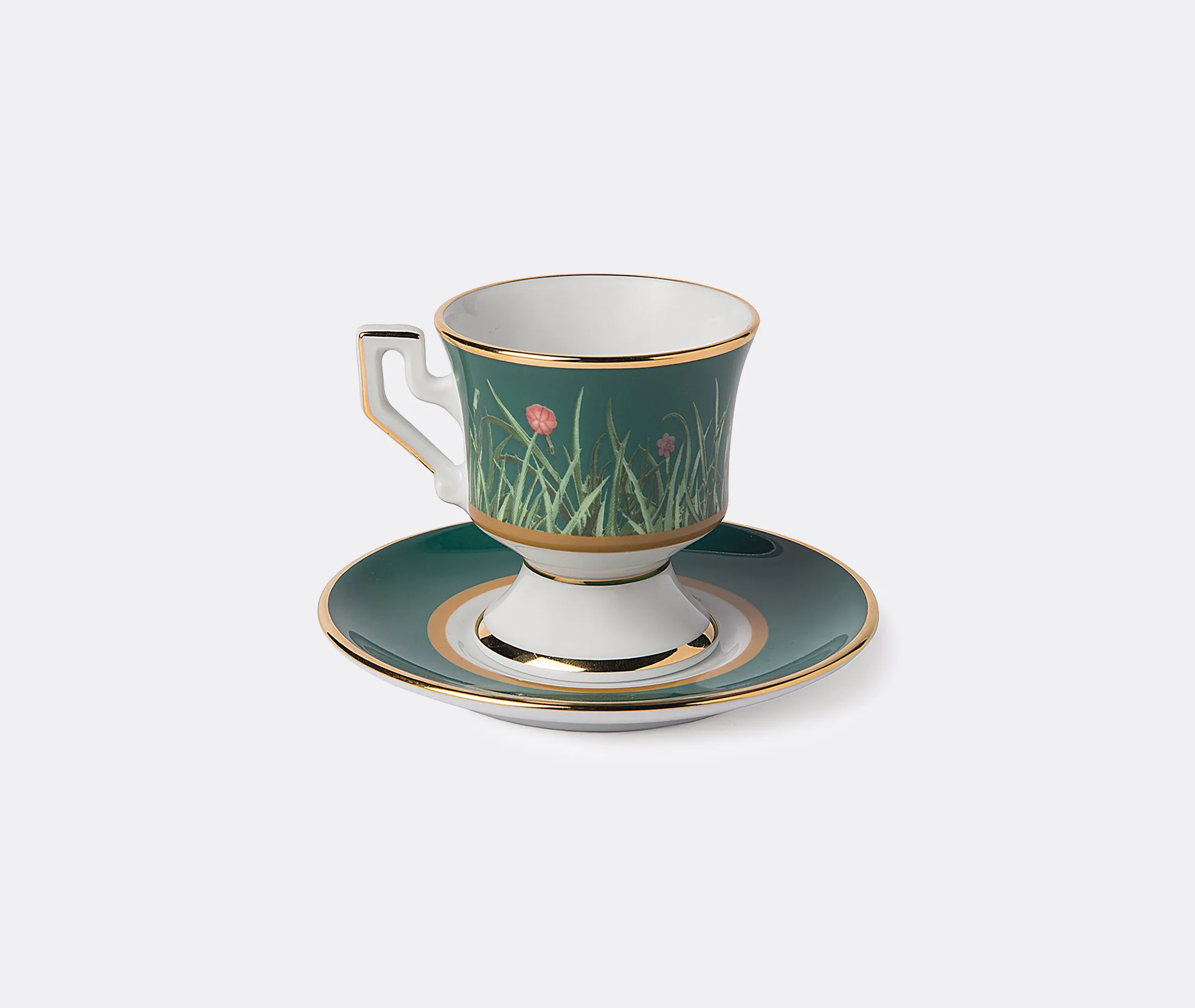 Ancap Espresso Cup and Saucer Set of Two - Multicolour, Porcelain alternate view