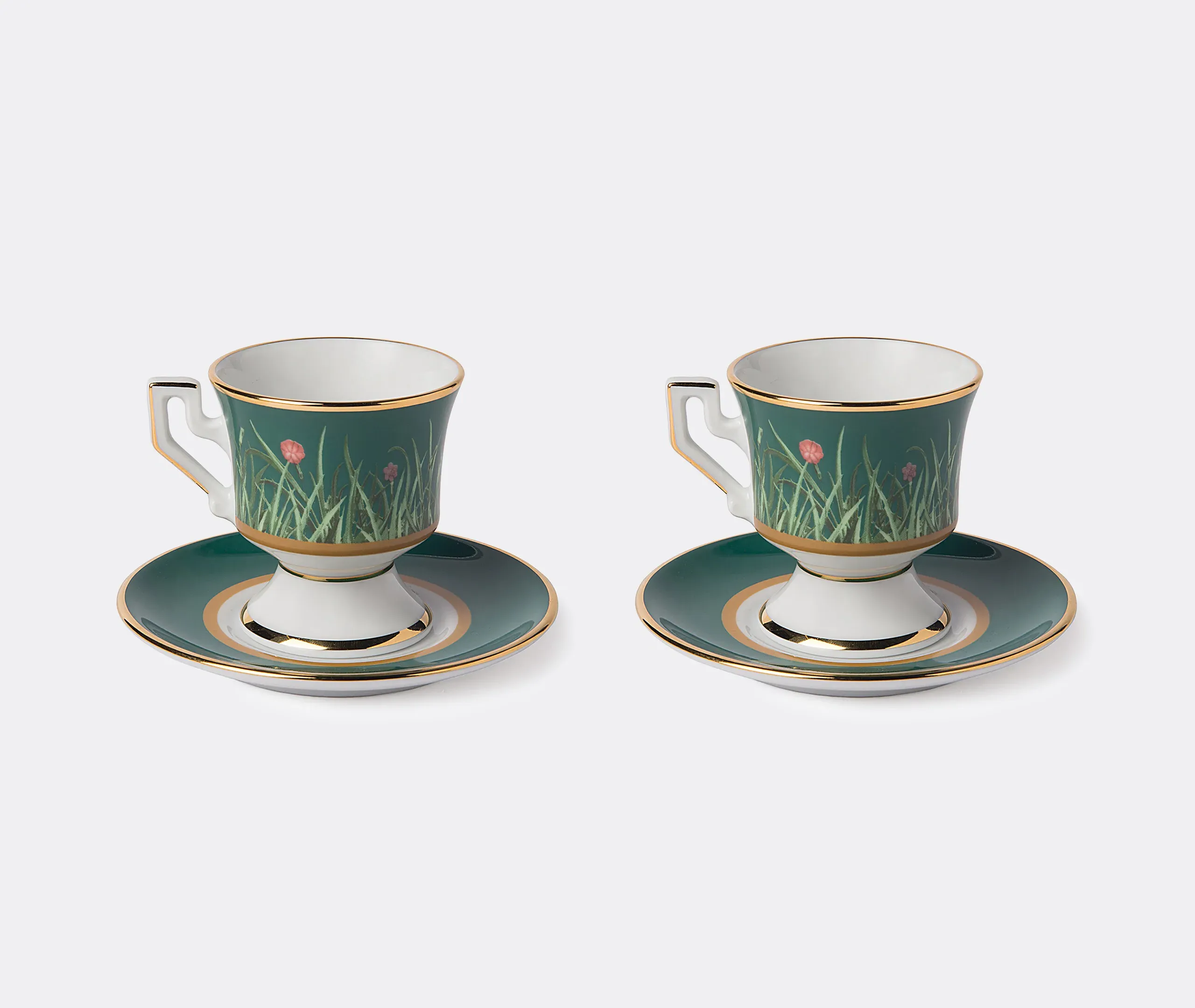 Ancap Espresso Cup and Saucer Set of Two - Multicolour, Porcelain product