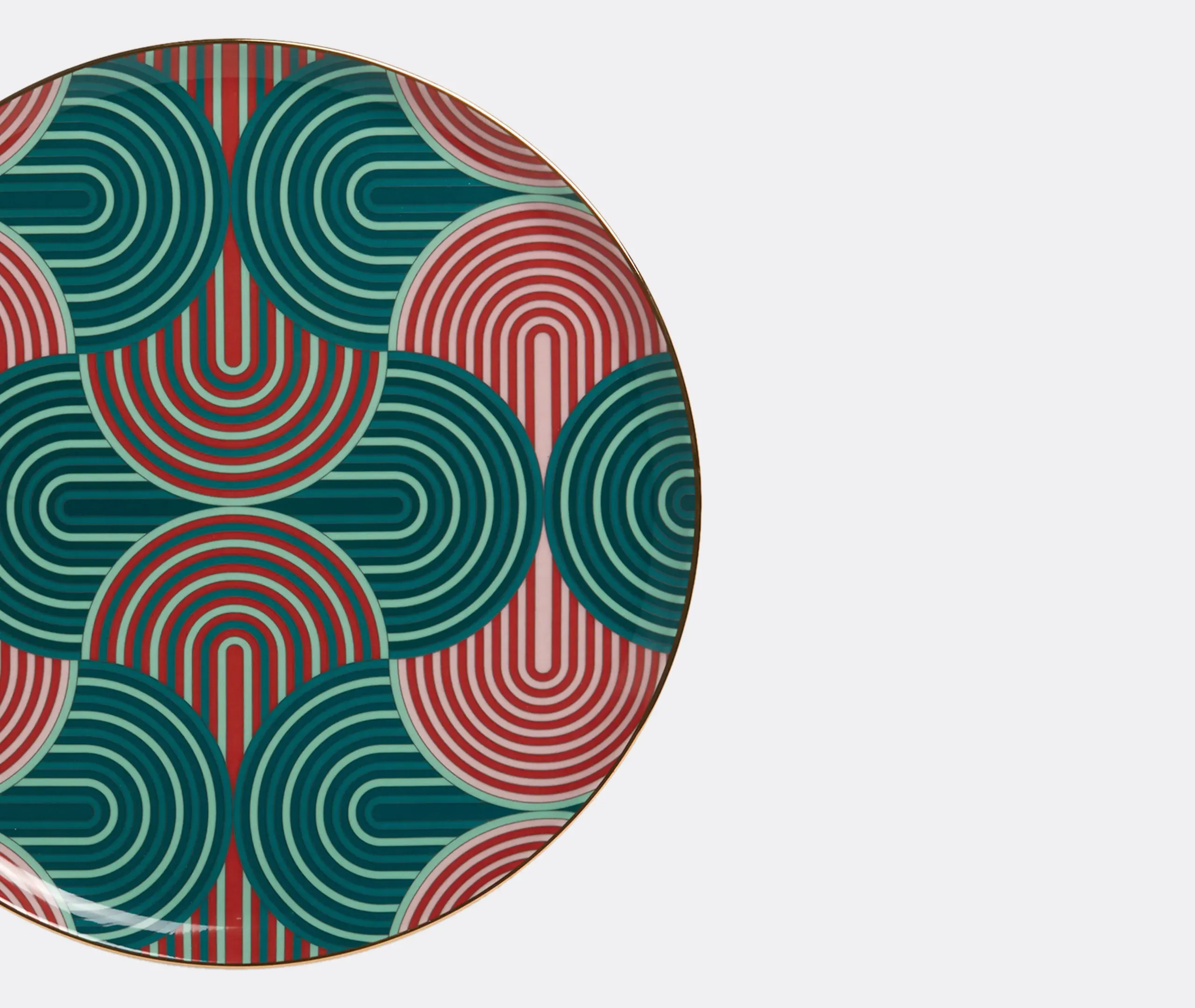 Ancap Slinky Verde Serving Platter - Multicolour, Porcelain alternate view