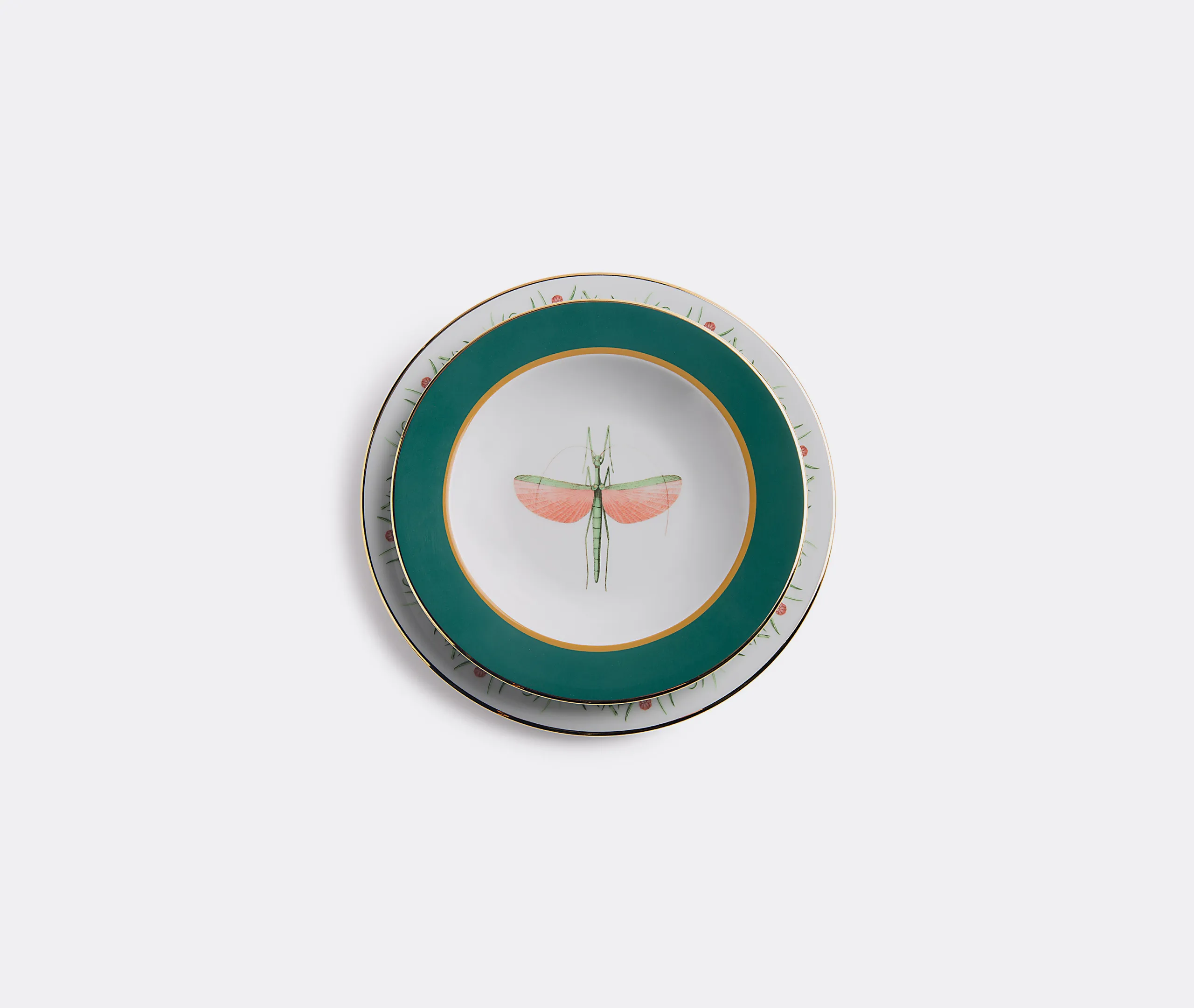 Ancap x La DoubleJ Libellula Soup & Dinner Plate Set - Green, Porcelain product