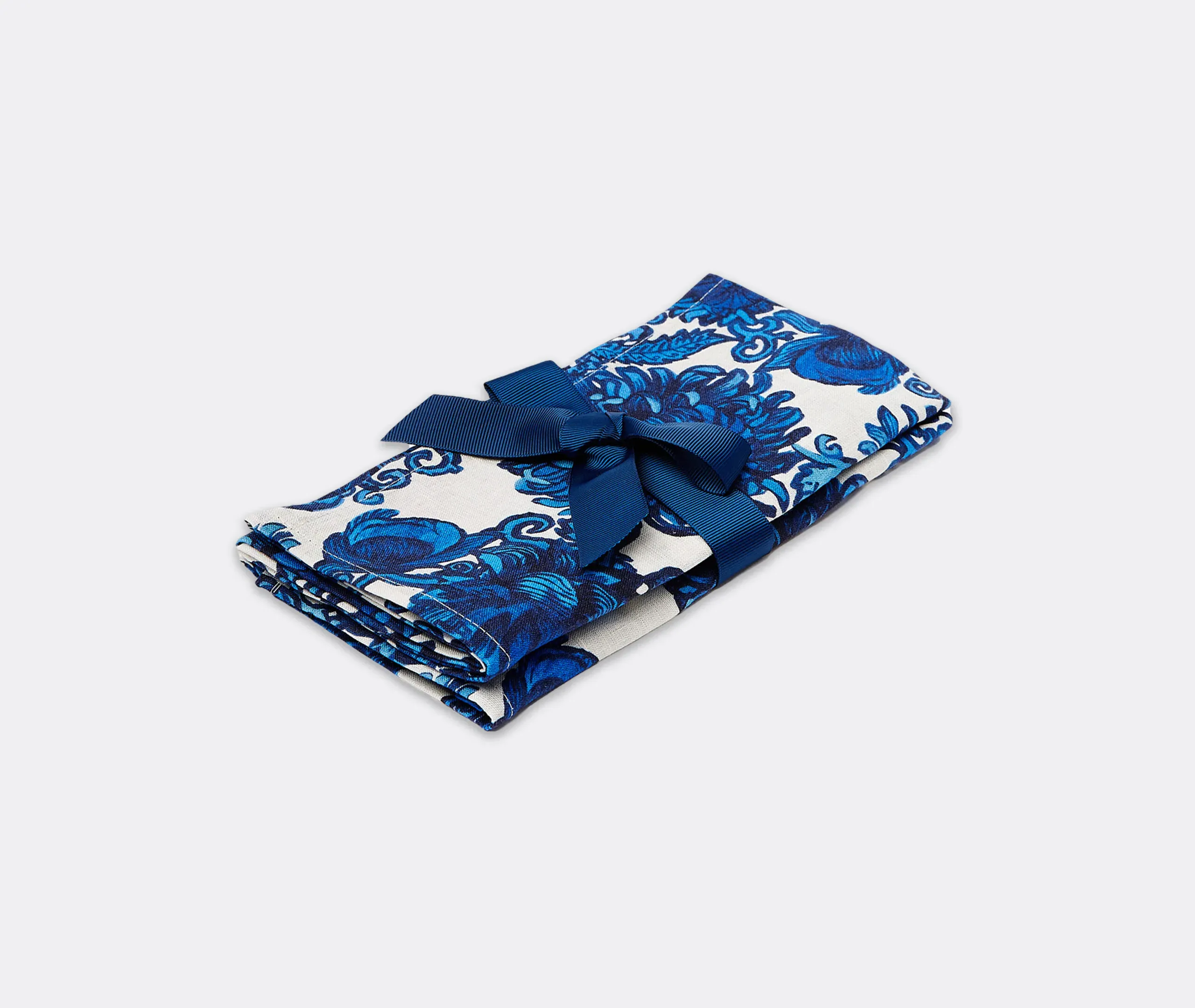 Anemone Large Napkins Set of Two - Multicolour, Linen