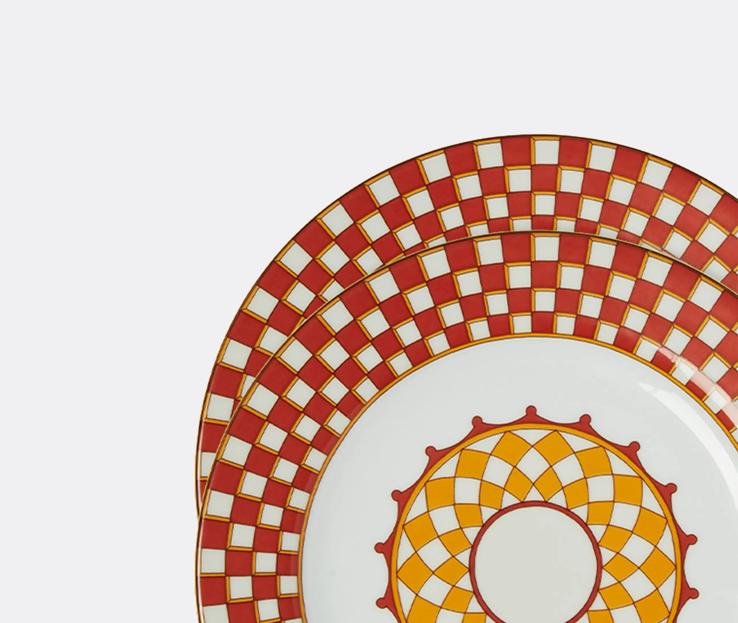 Apollo Set of Two Dessert Plates - Multicolour, Porcelain alternate view