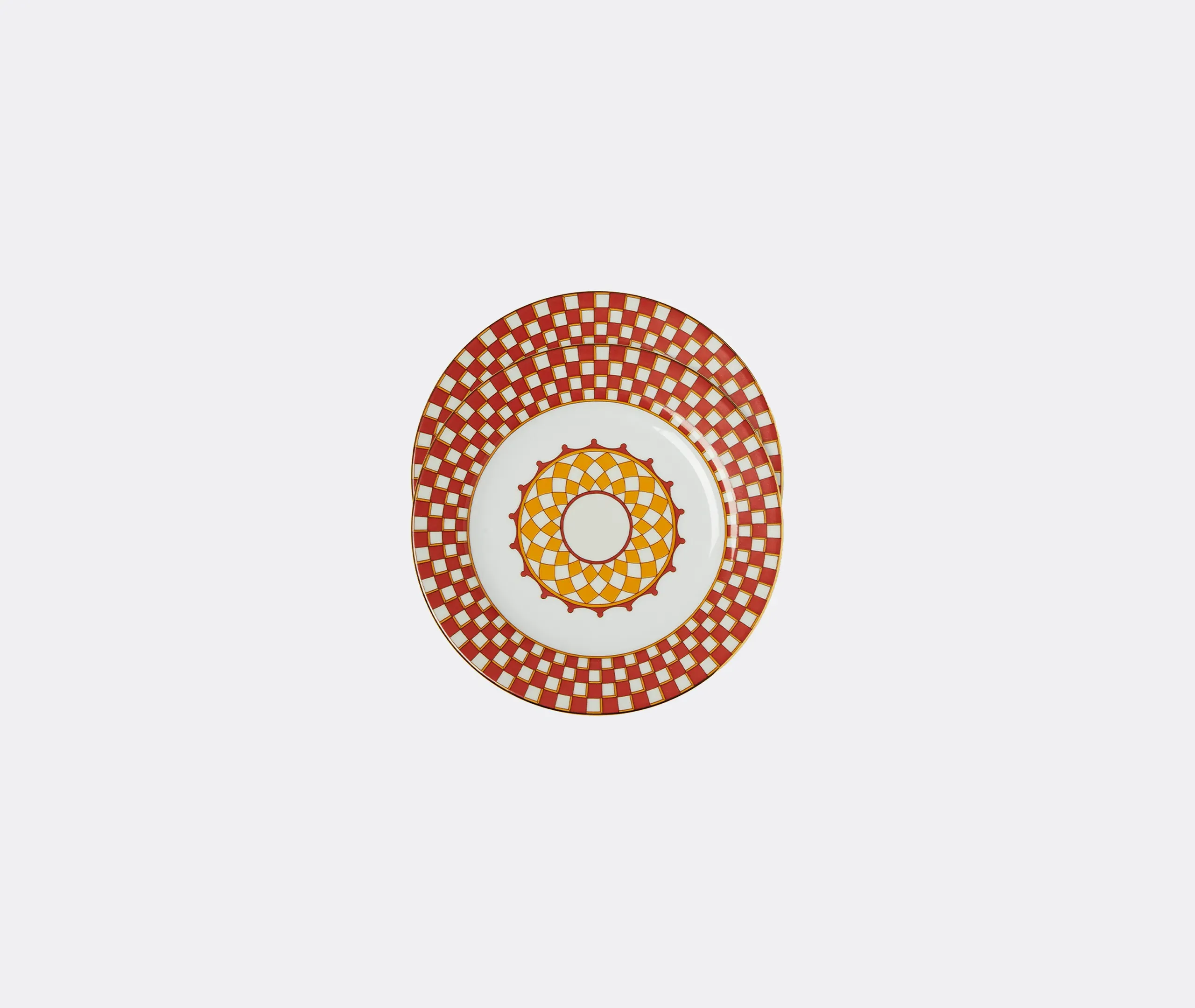 Apollo Set of Two Dessert Plates - Multicolour, Porcelain product