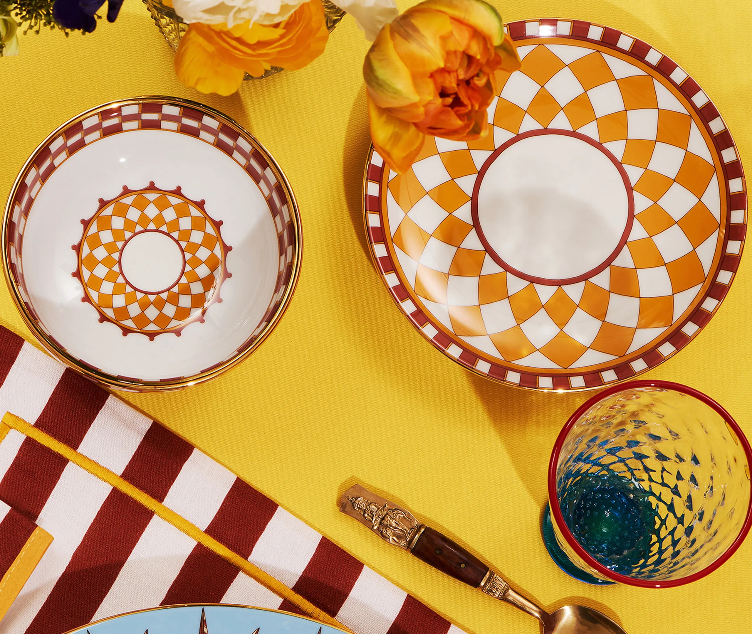 Apollo Side Plate Set of Two - Multicolor, Porcelain