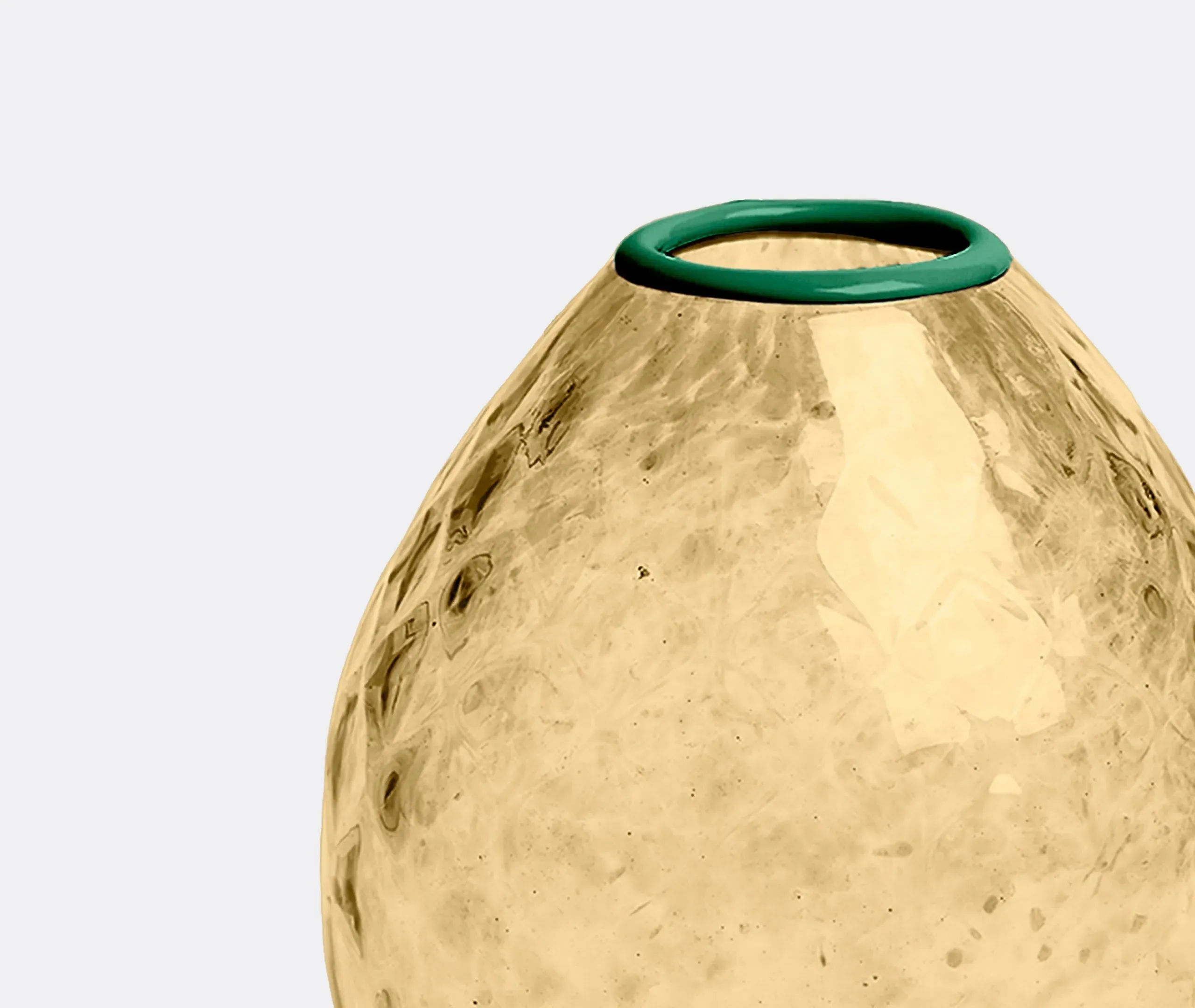 Big Egg Vase - Gold, Glass
