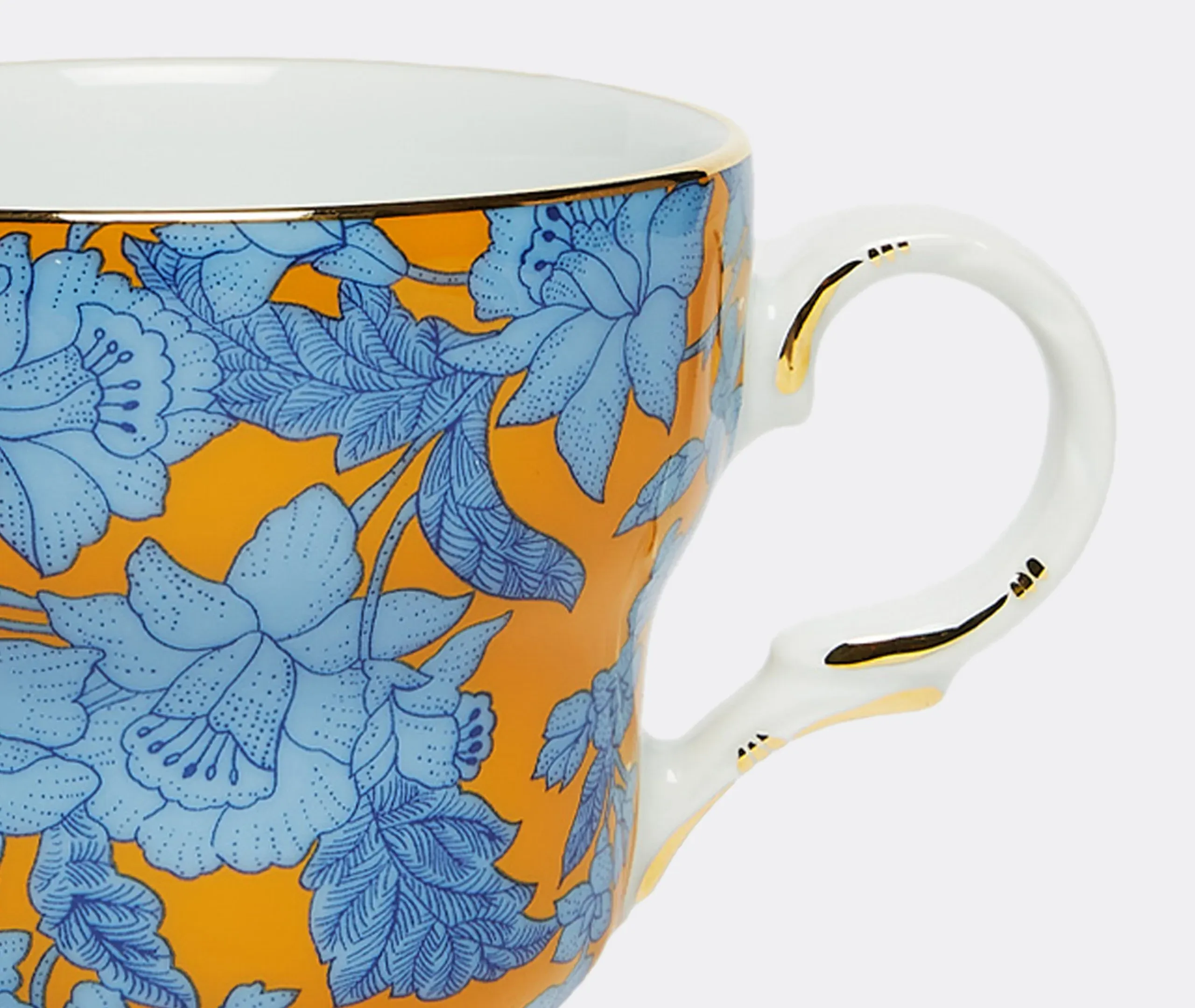 Big Mama Cup and Saucer Set - Yellow, Porcelain