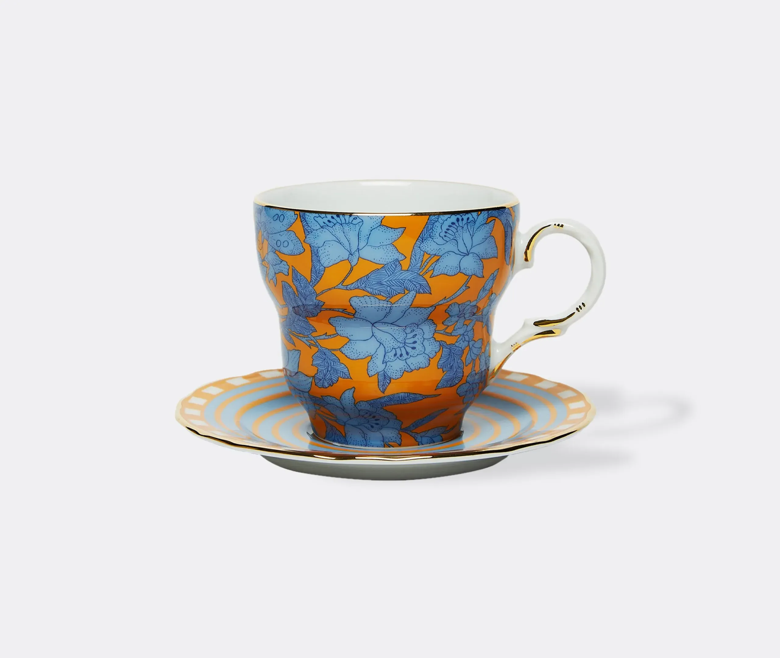 Big Mama Cup and Saucer Set - Yellow, Porcelain