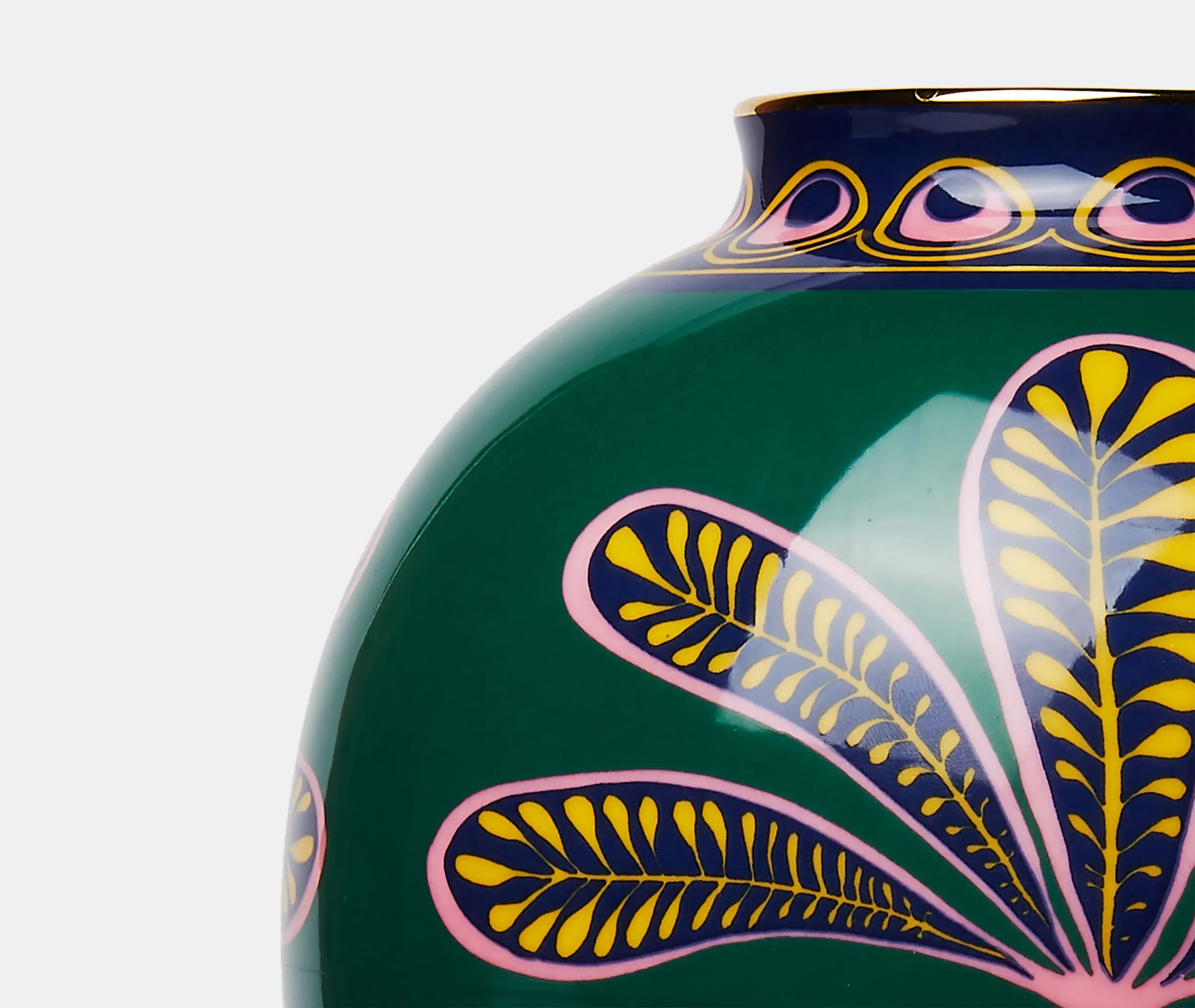 Big Pineapple Verde Bubble Vase - Green, Porcelain alternate view