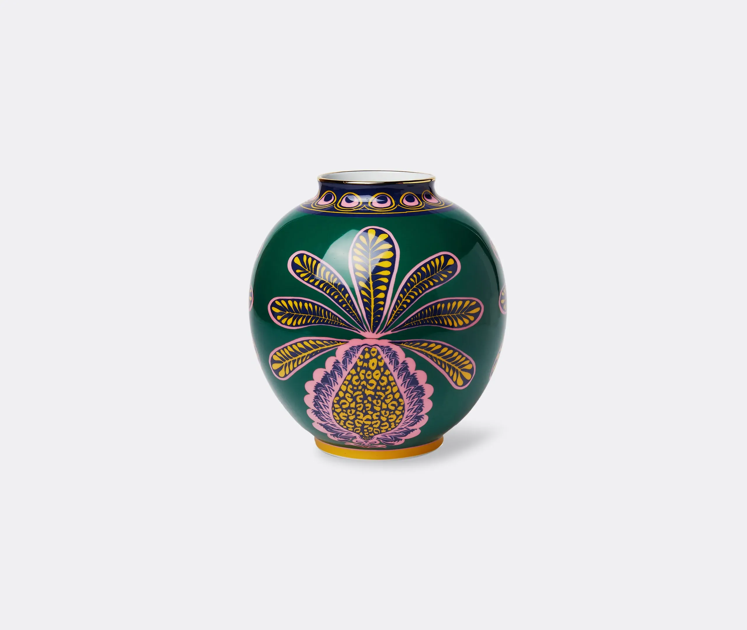 Big Pineapple Verde Bubble Vase - Green, Porcelain product