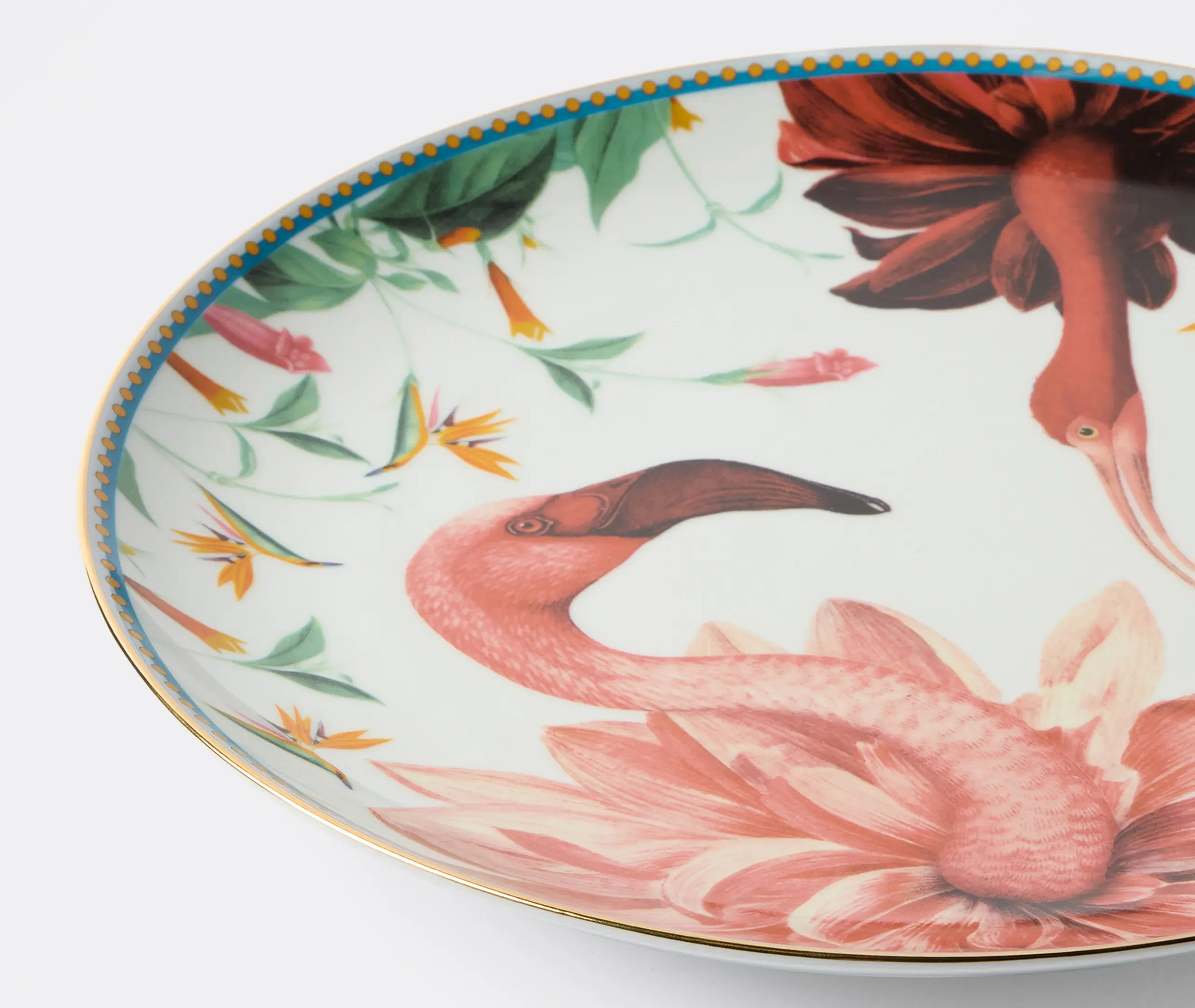 Birdbloom Decorative Plate - Ivory, Porcelain alternate view