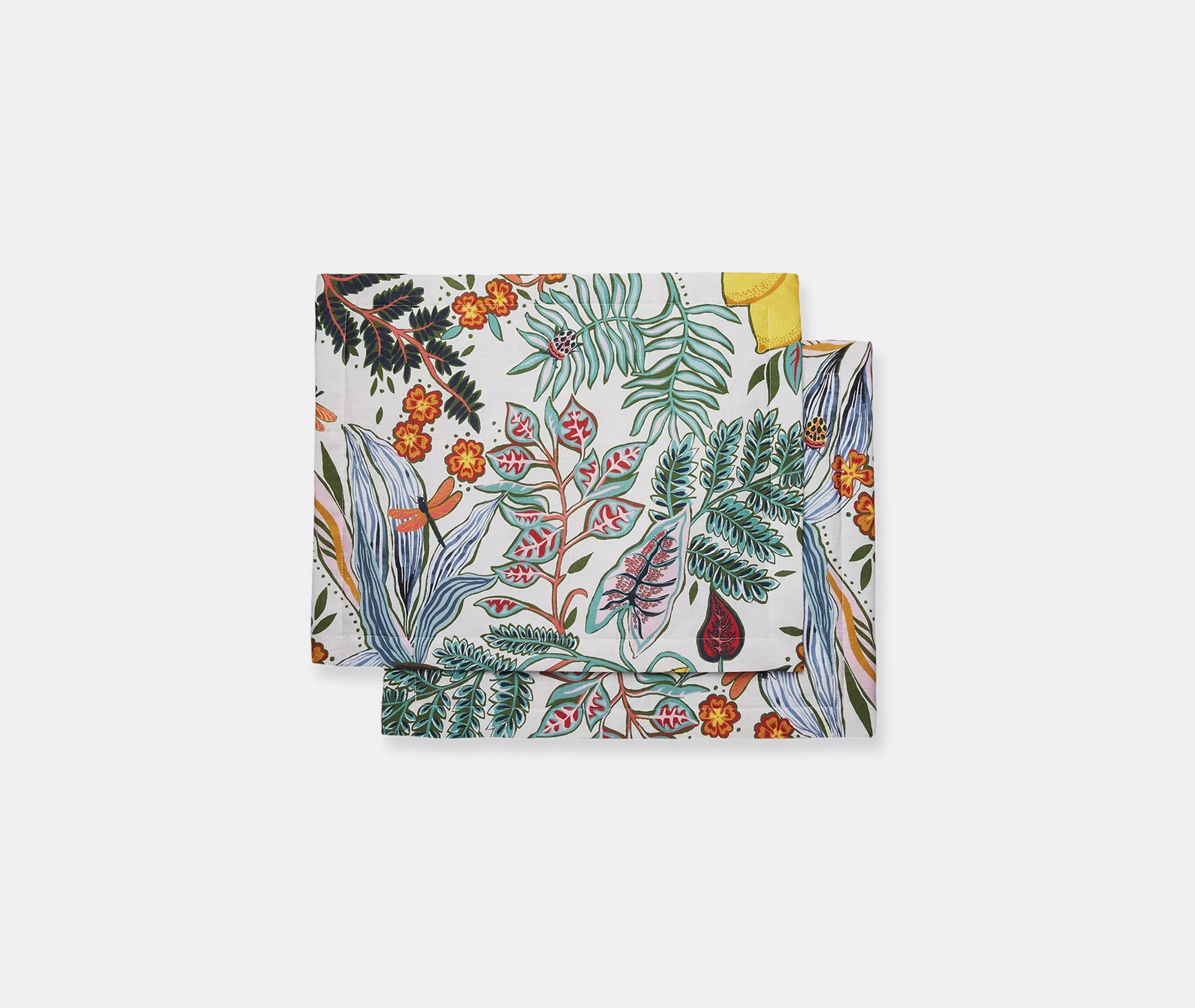 Botanical Tablemat Set of 2 - Multicolor, Linen