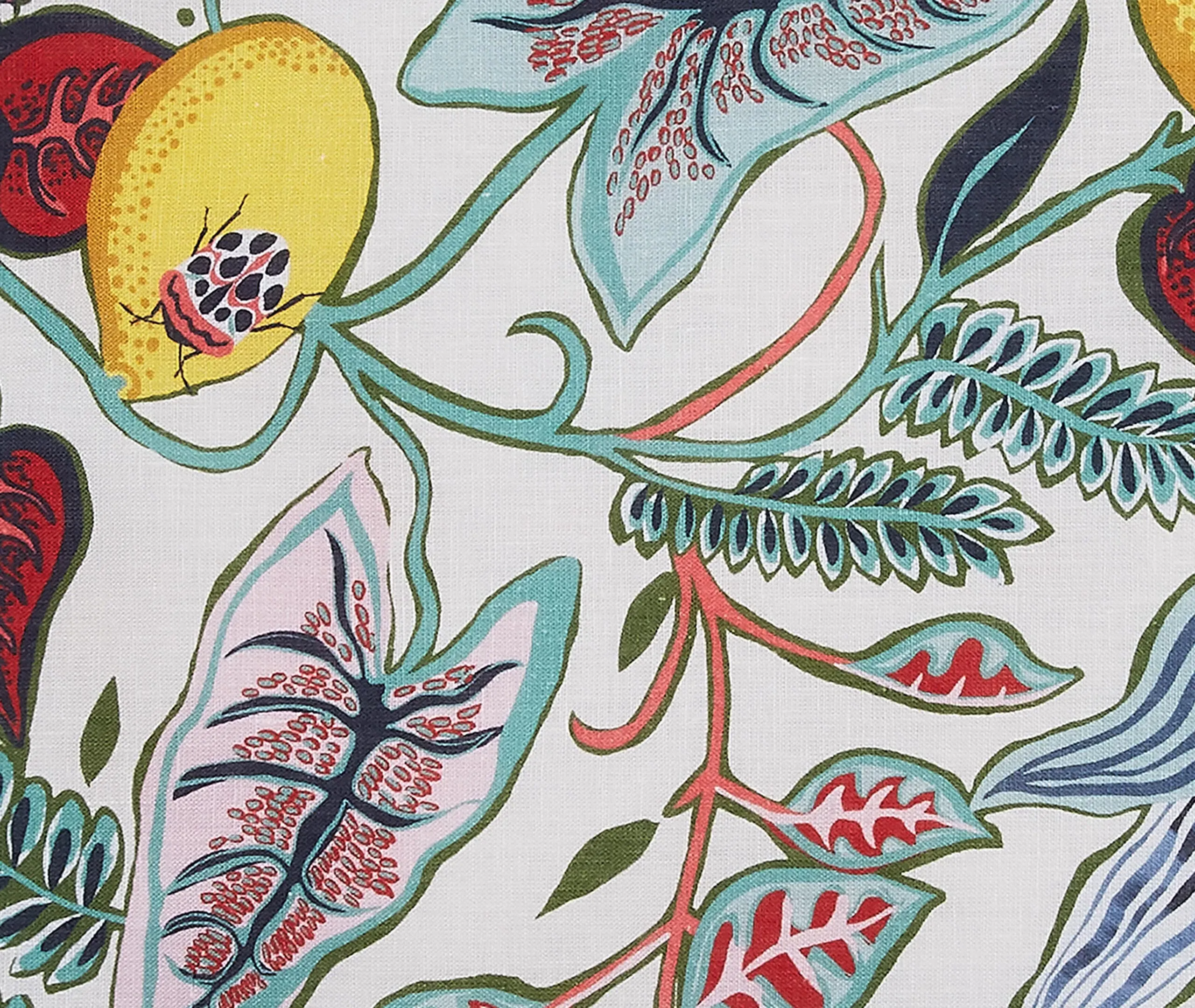 Botanical Tablemat Set of 2 - Multicolor, Linen