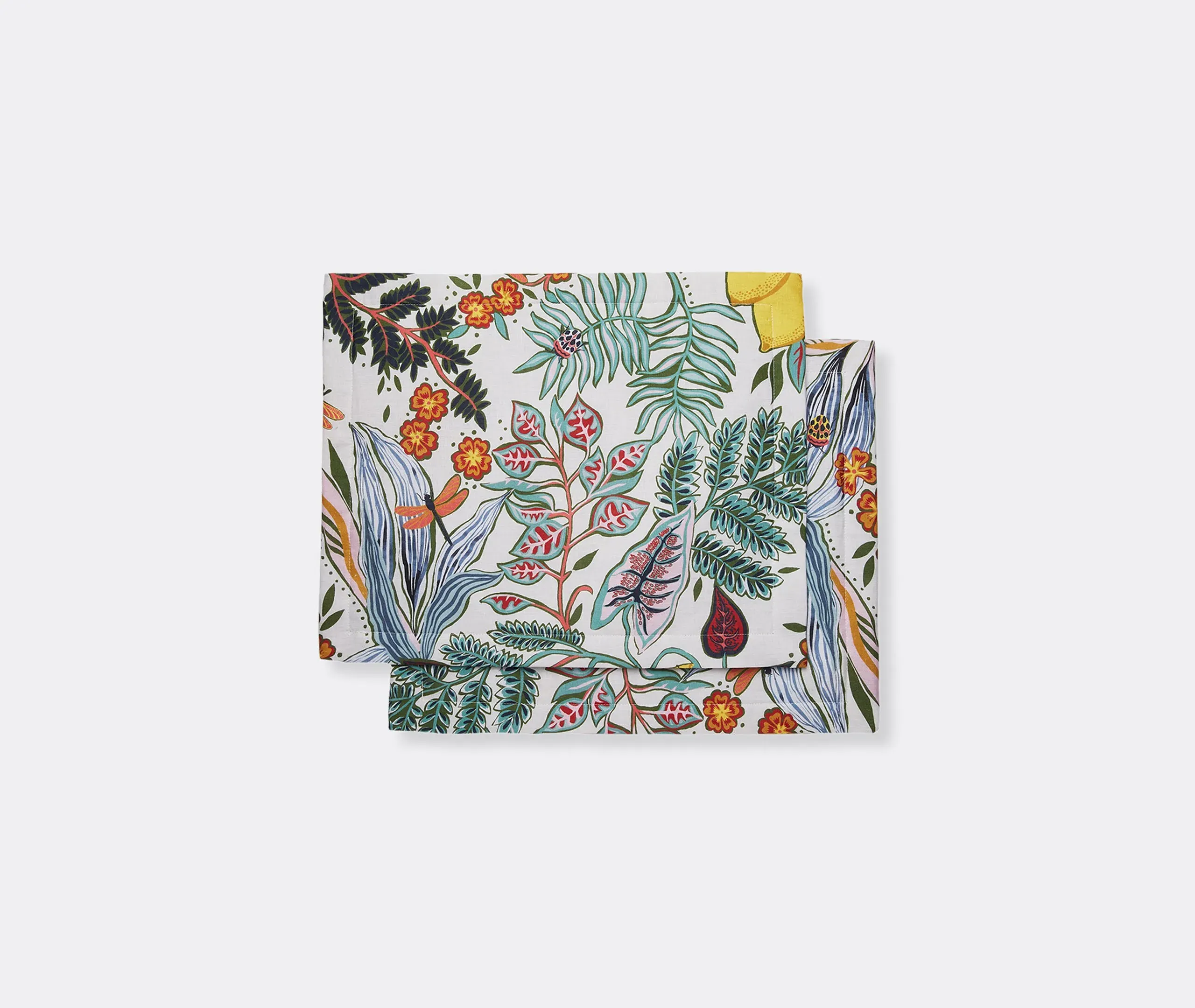 Botanical Tablemat Set of 2 - Multicolor, Linen image