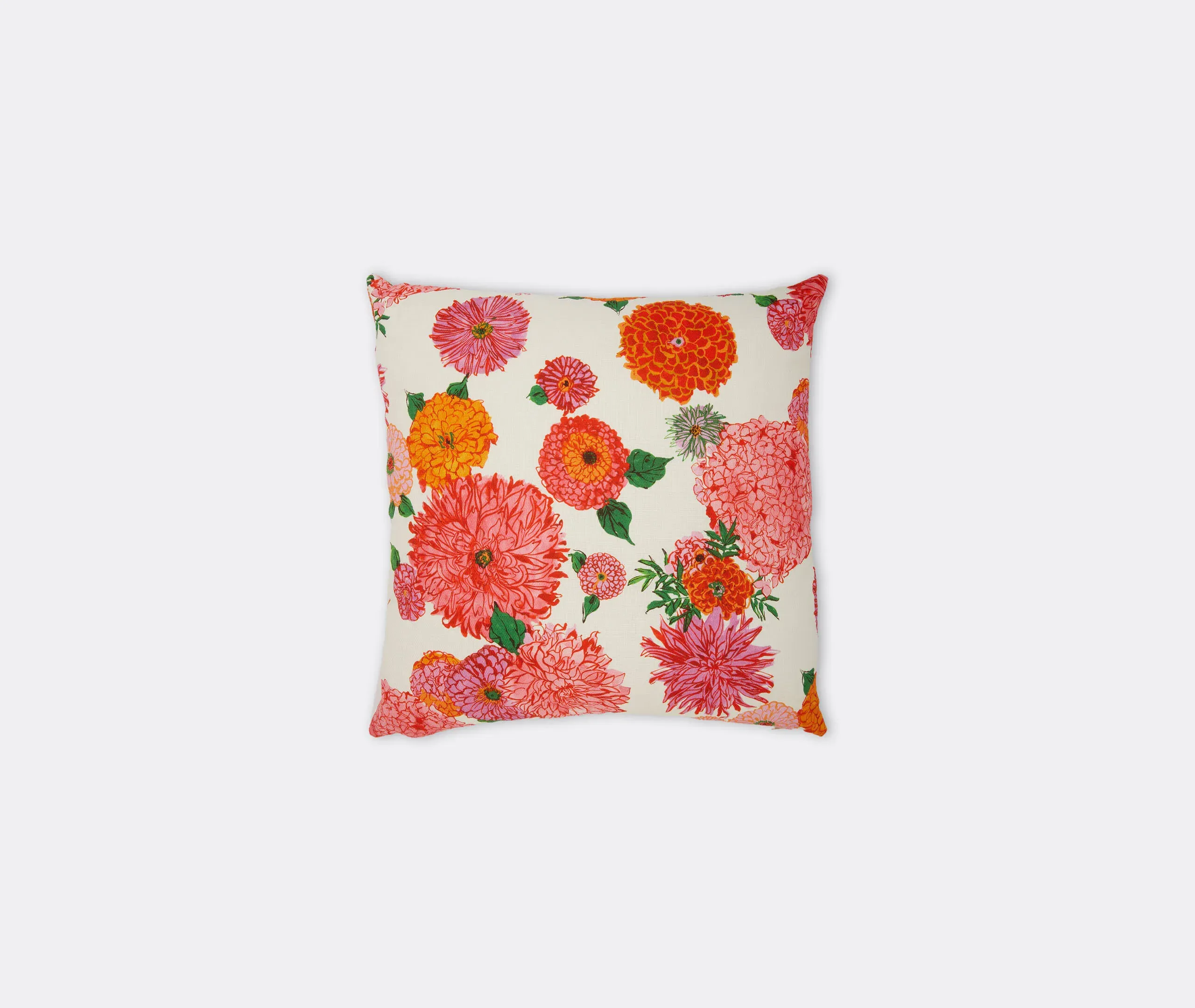 Bright Blooms Cushion - Pink, Cotton