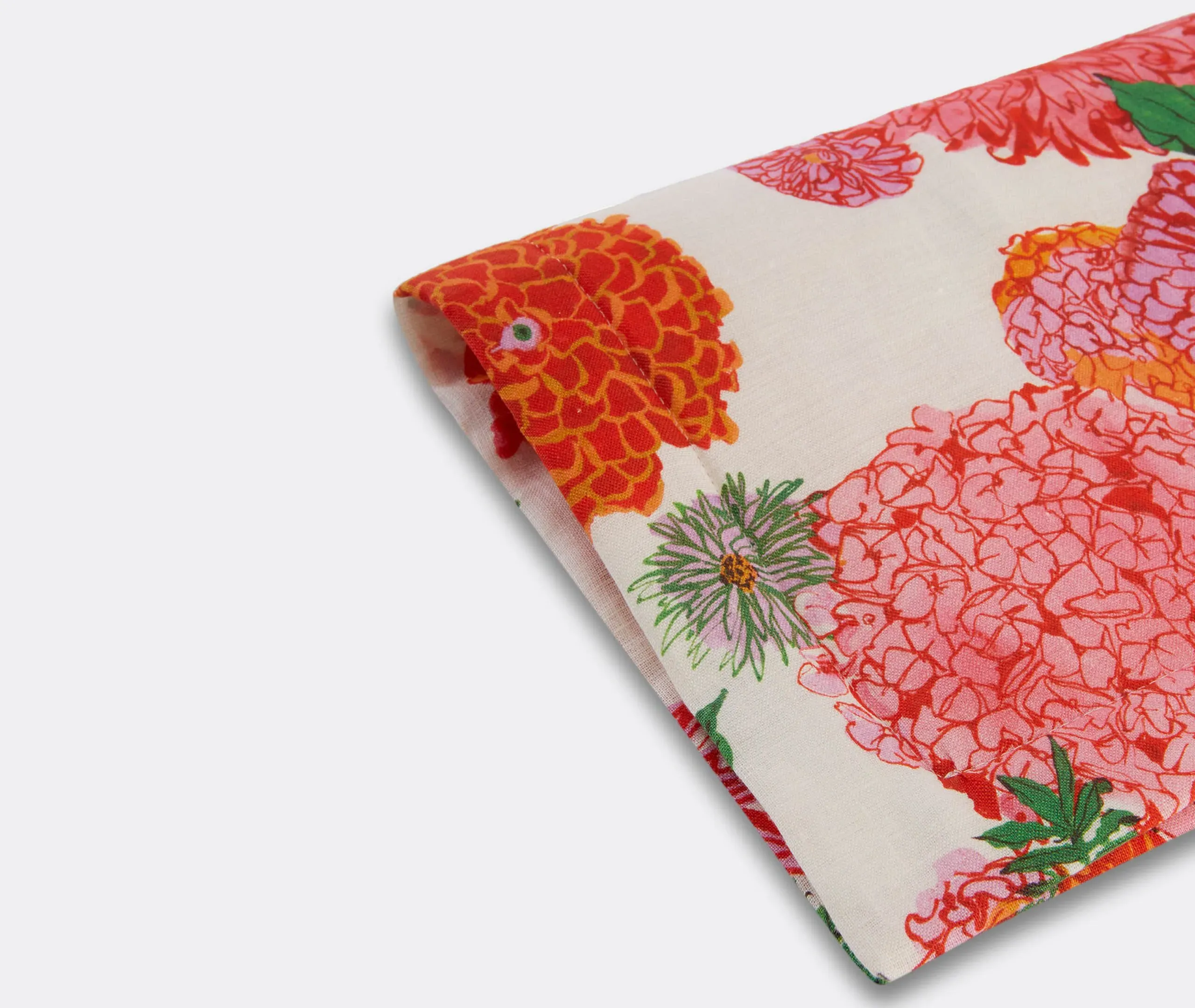 Bright Blooms Tablemat Set of Two - Pink, Linen