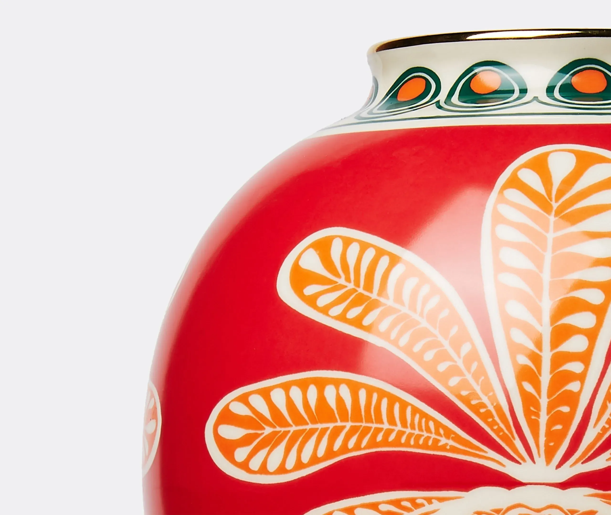 Bubble Vase with Pineapple Motif - Burgundy