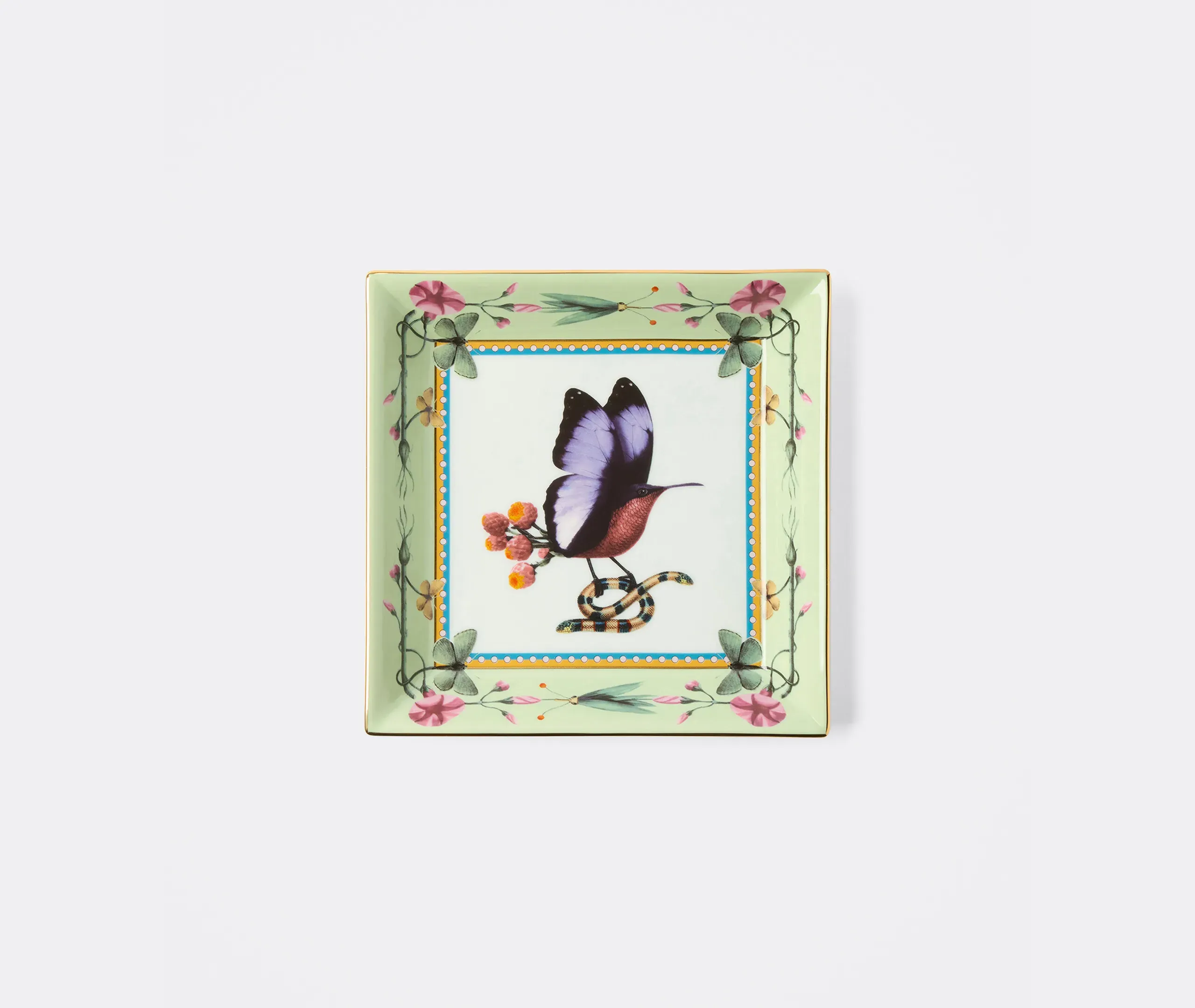 Butterbird Trinket Tray - Multicolor, Porcelain product