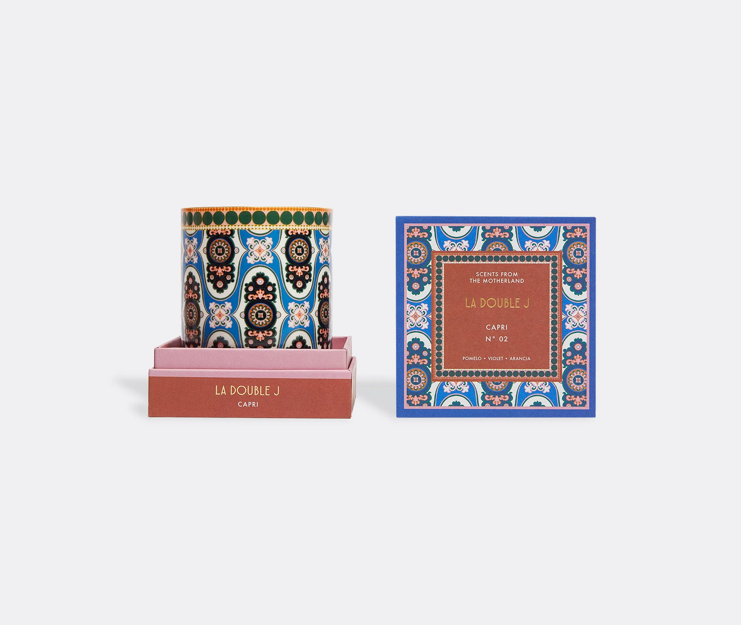 Capri Scented Candle - Multicolour, Ceramic