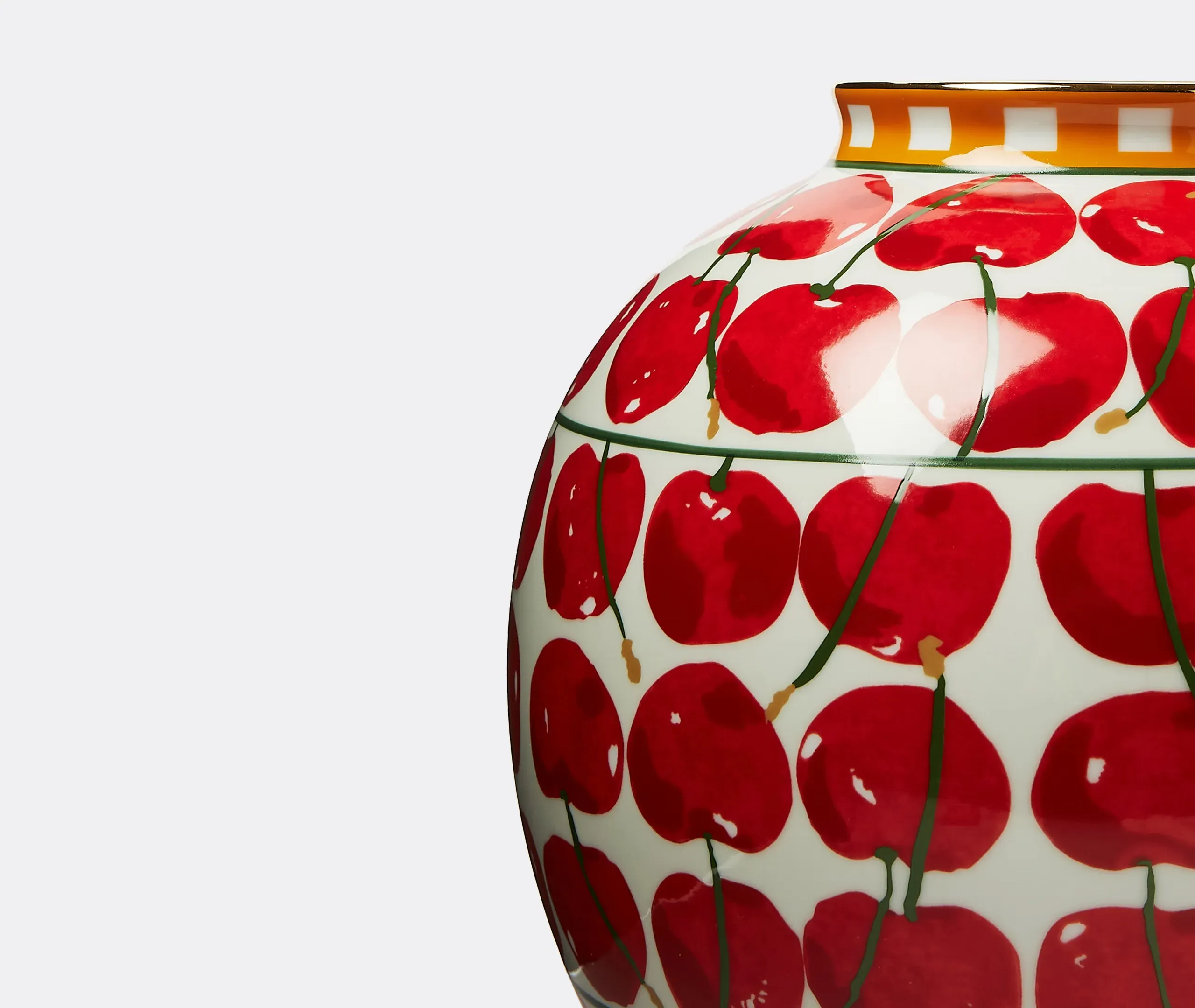 Cherries Avorio Bubble Vase - Ivory, Porcelain alternate view