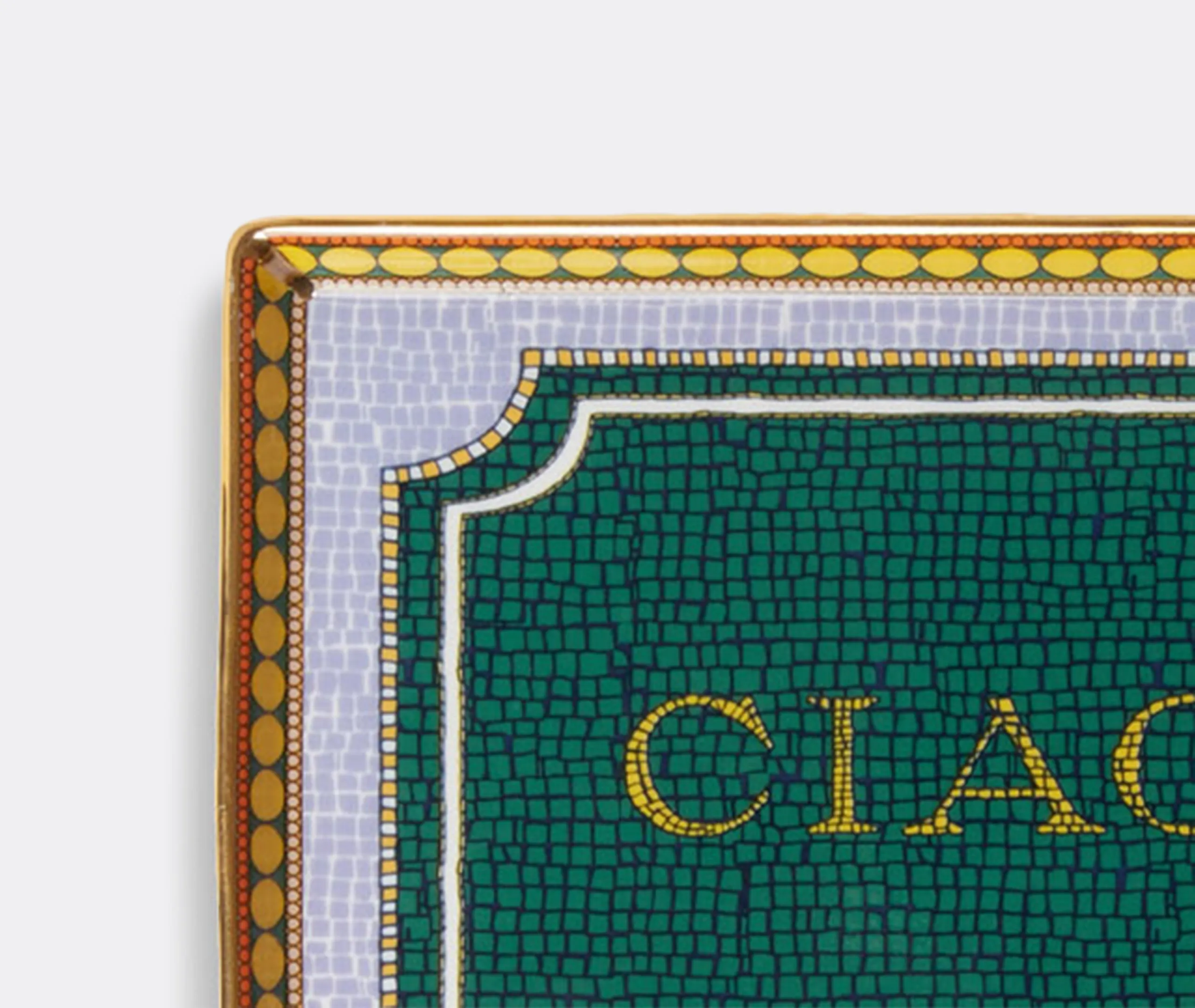 Ciao Babe Rectangular Serving Tray - Multicolour, Porcelain alternate view