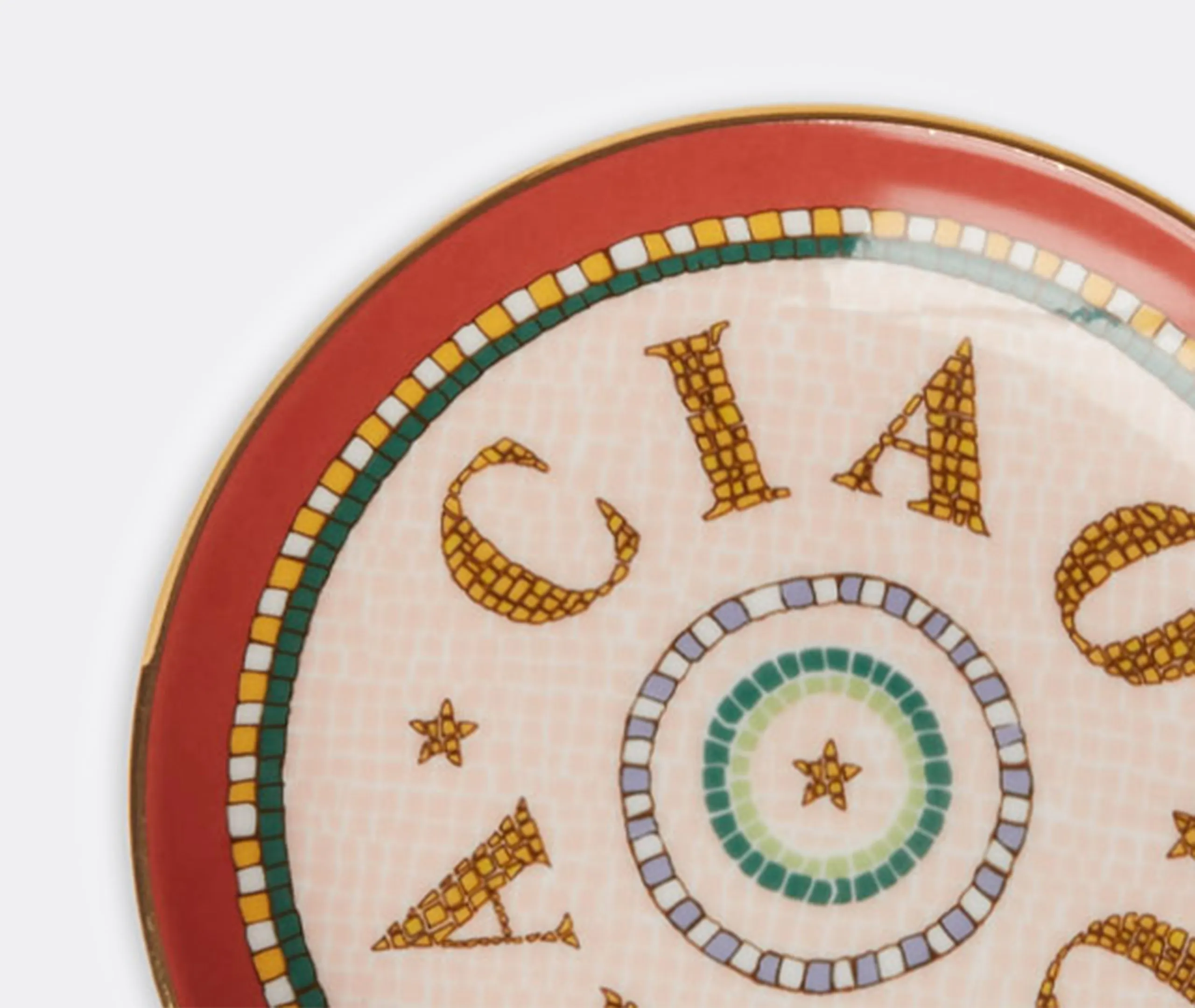 'Ciao Cara' Mini Plate - Multicolour, Porcelain alternate view
