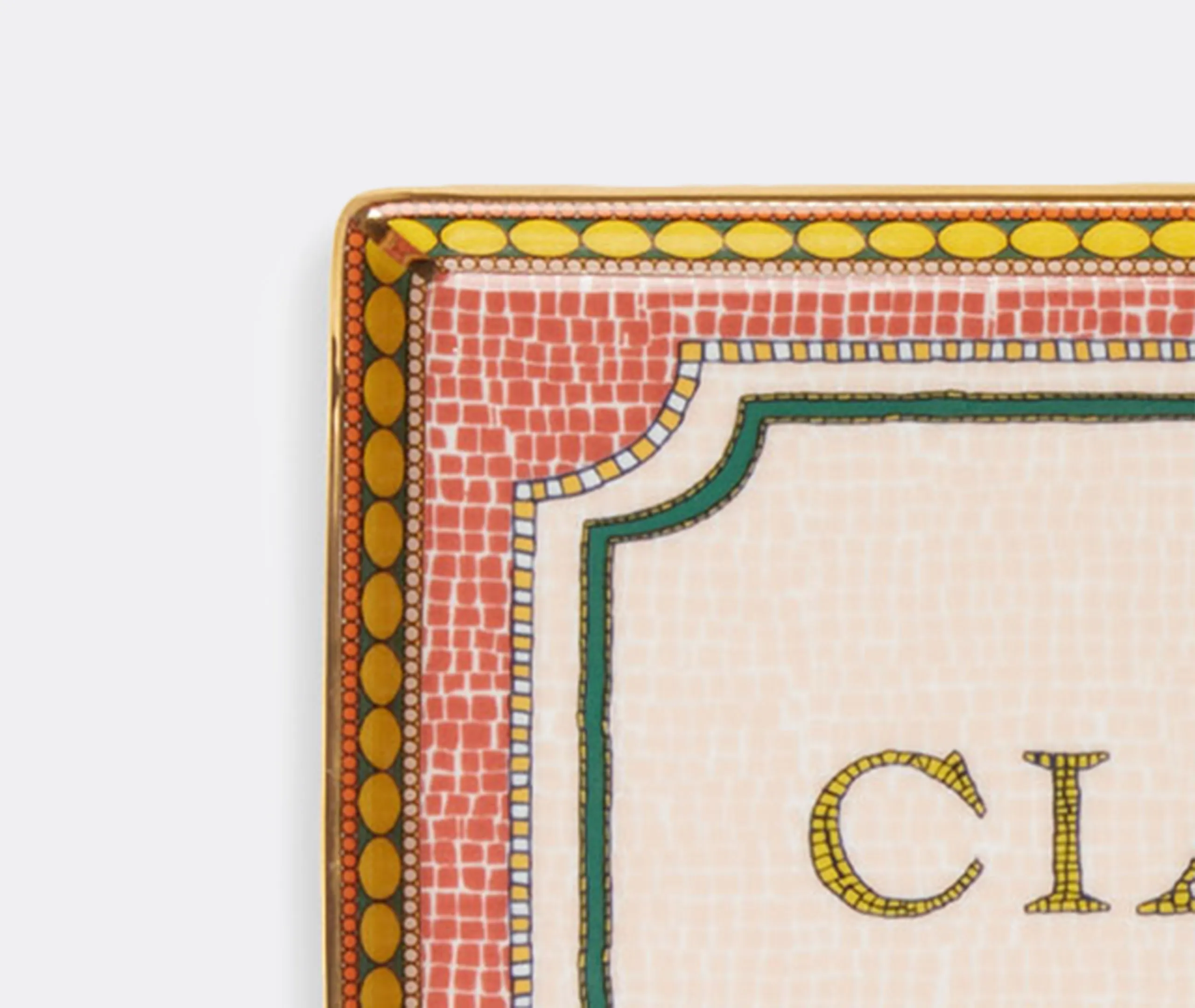 Ciao Cara Rectangular Serving Tray - Multicolour, Porcelain alternate view
