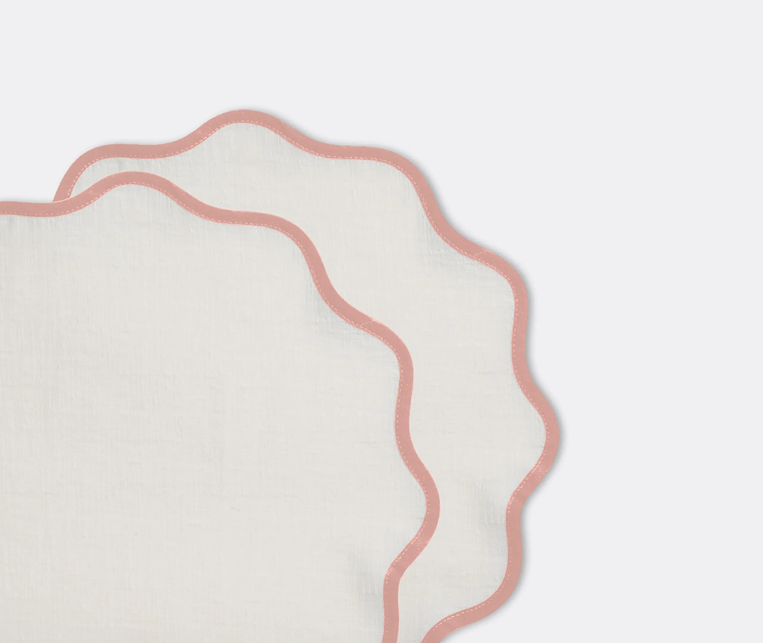 Cloud Tablemat Set of Two - Pink, Linen
