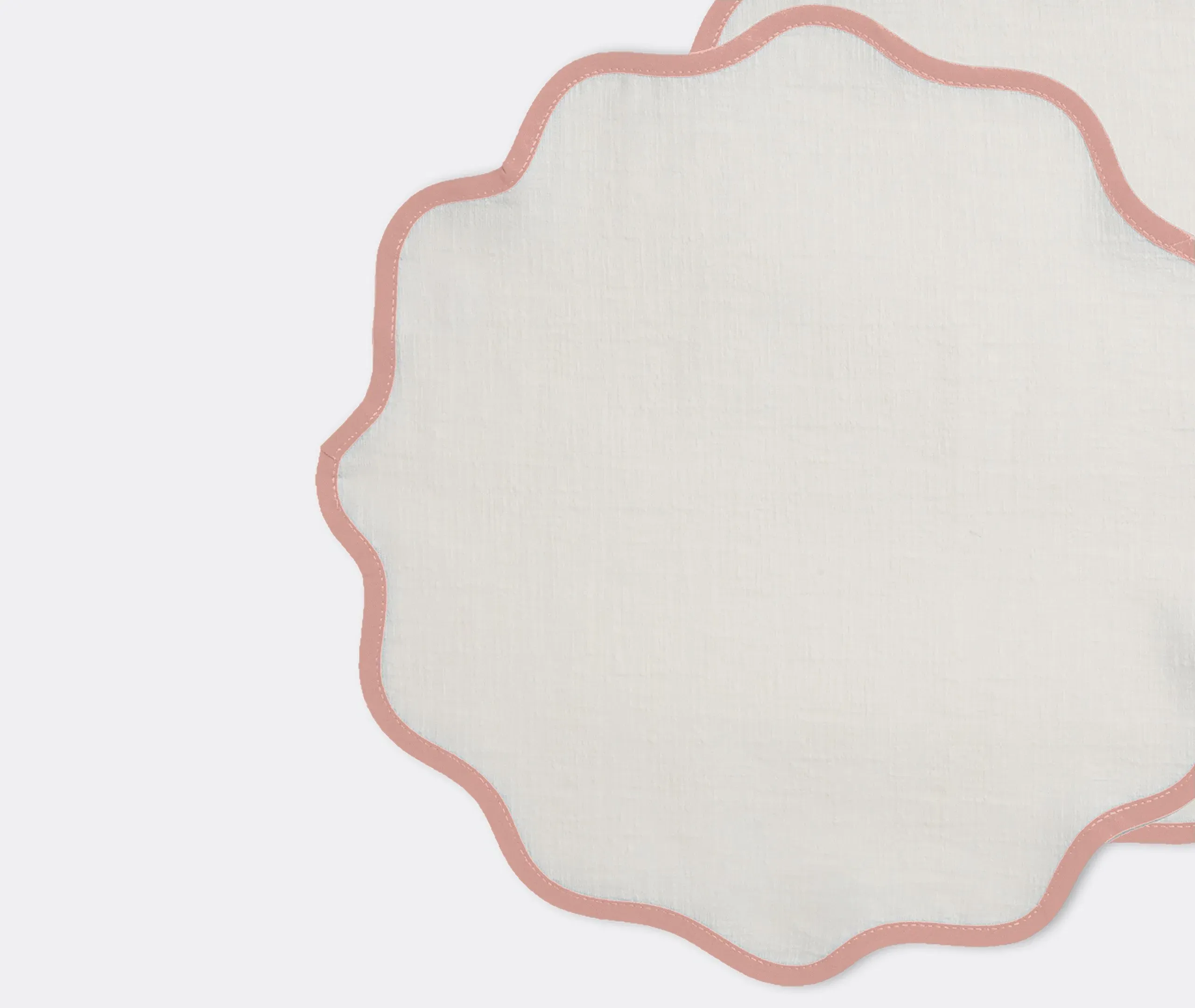 Cloud Tablemat Set of Two - Pink, Linen