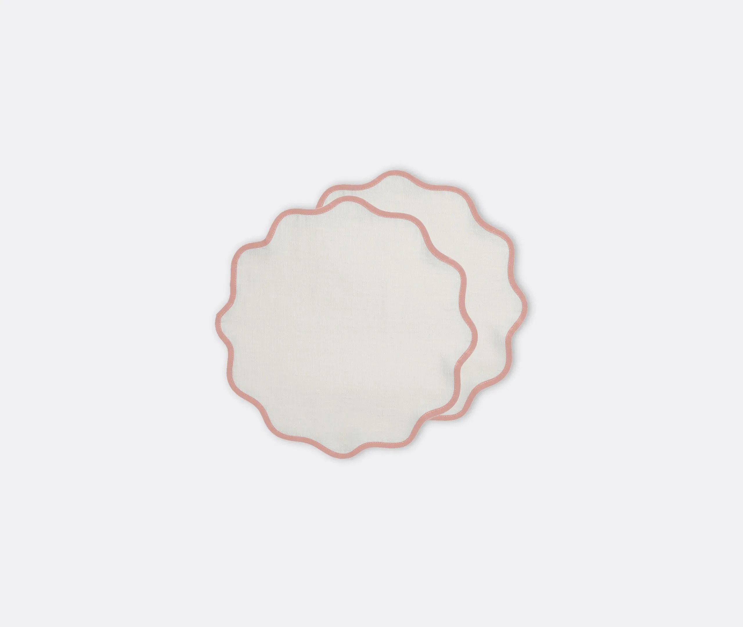 Cloud Tablemat Set of Two - Pink, Linen