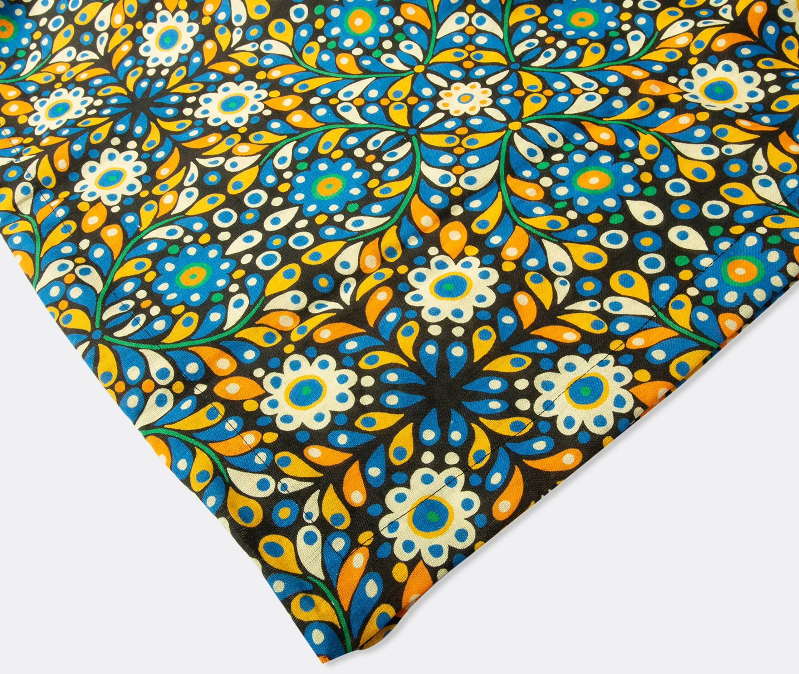 Confetti Blu Tablecloth - Blue, Linen