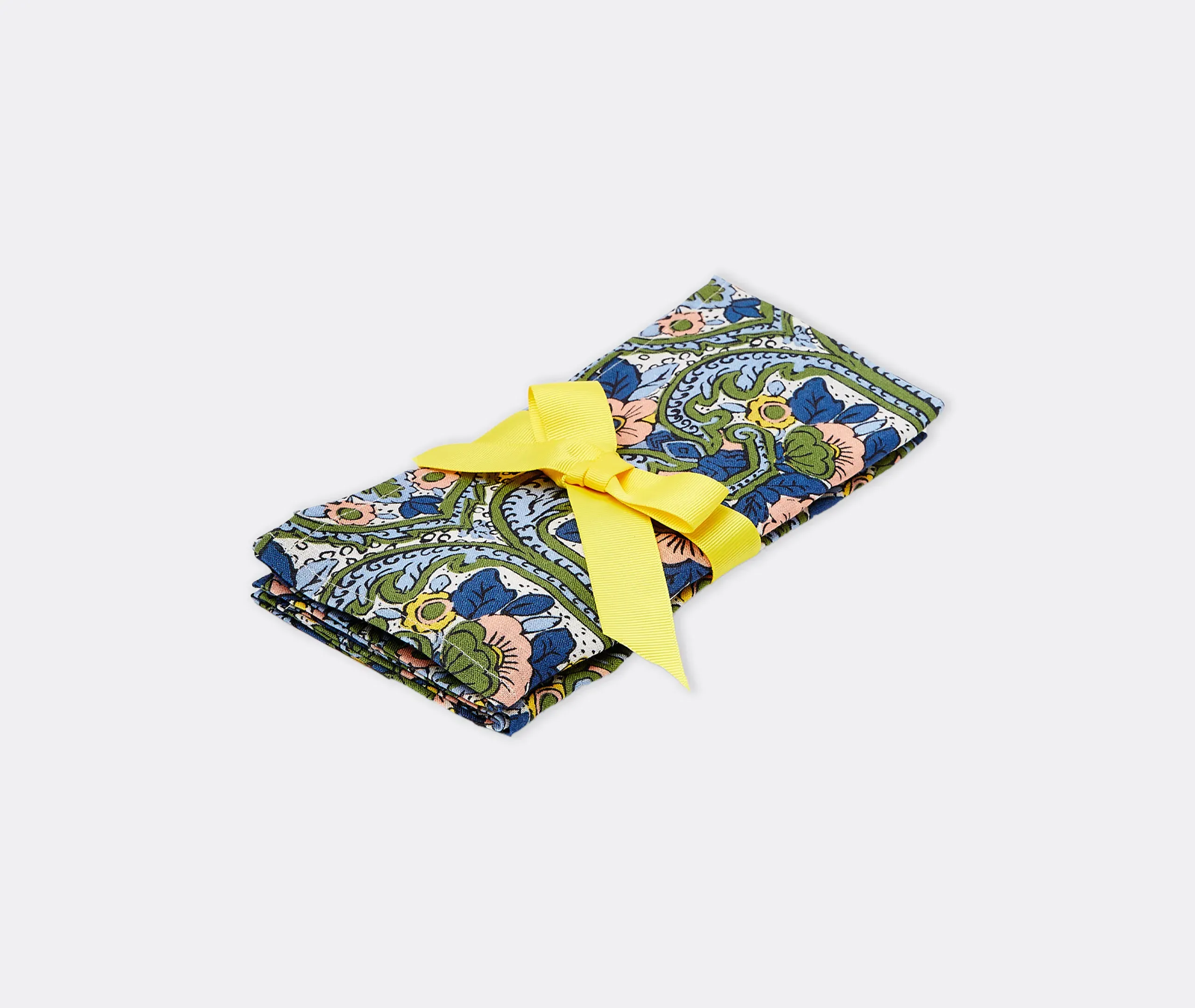 Corte Blue Small Large Napkins, Set of Two - Multicolour, Linen product