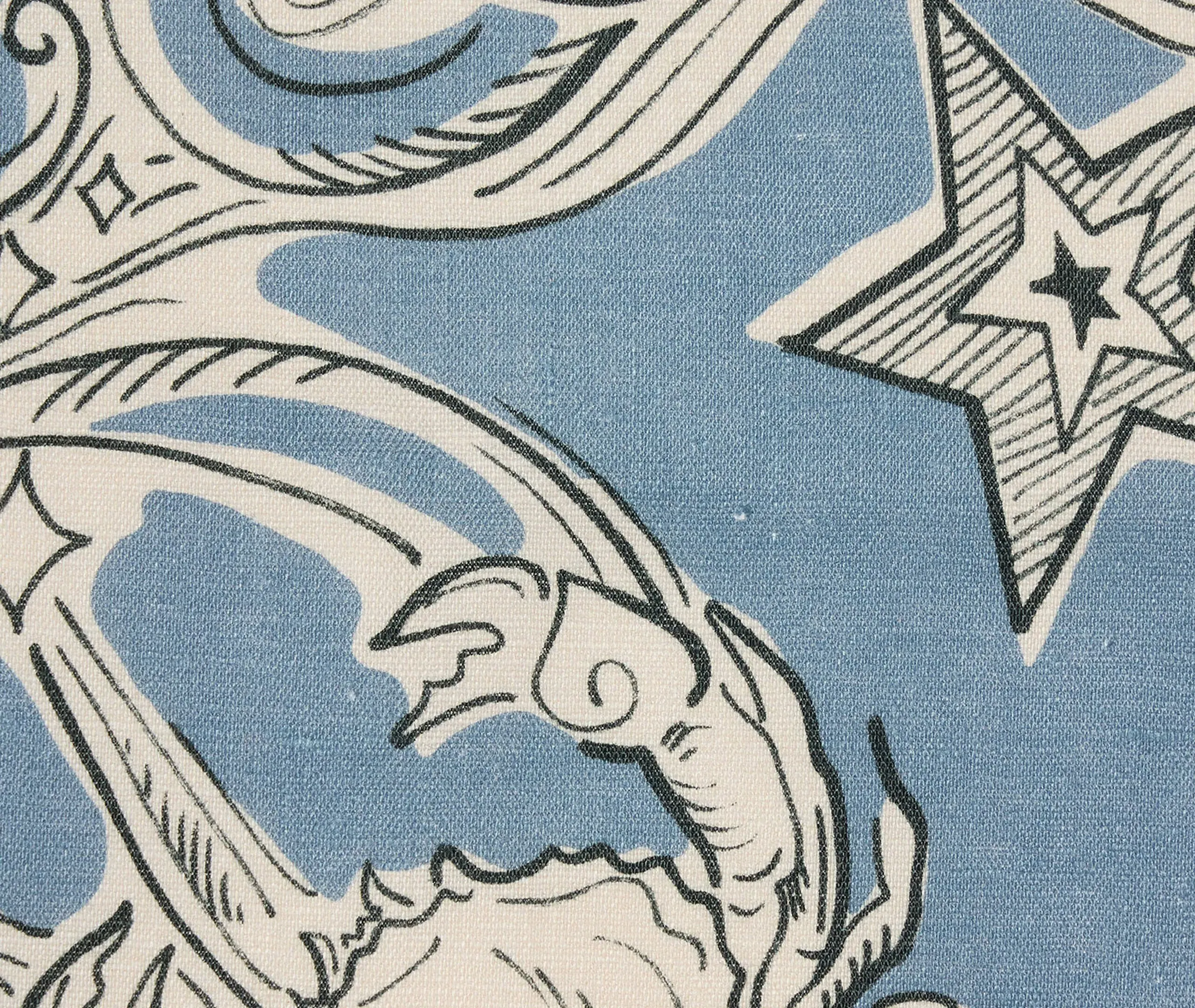 Cosmos Large Napkin Set of Two - Light Blue, Linen