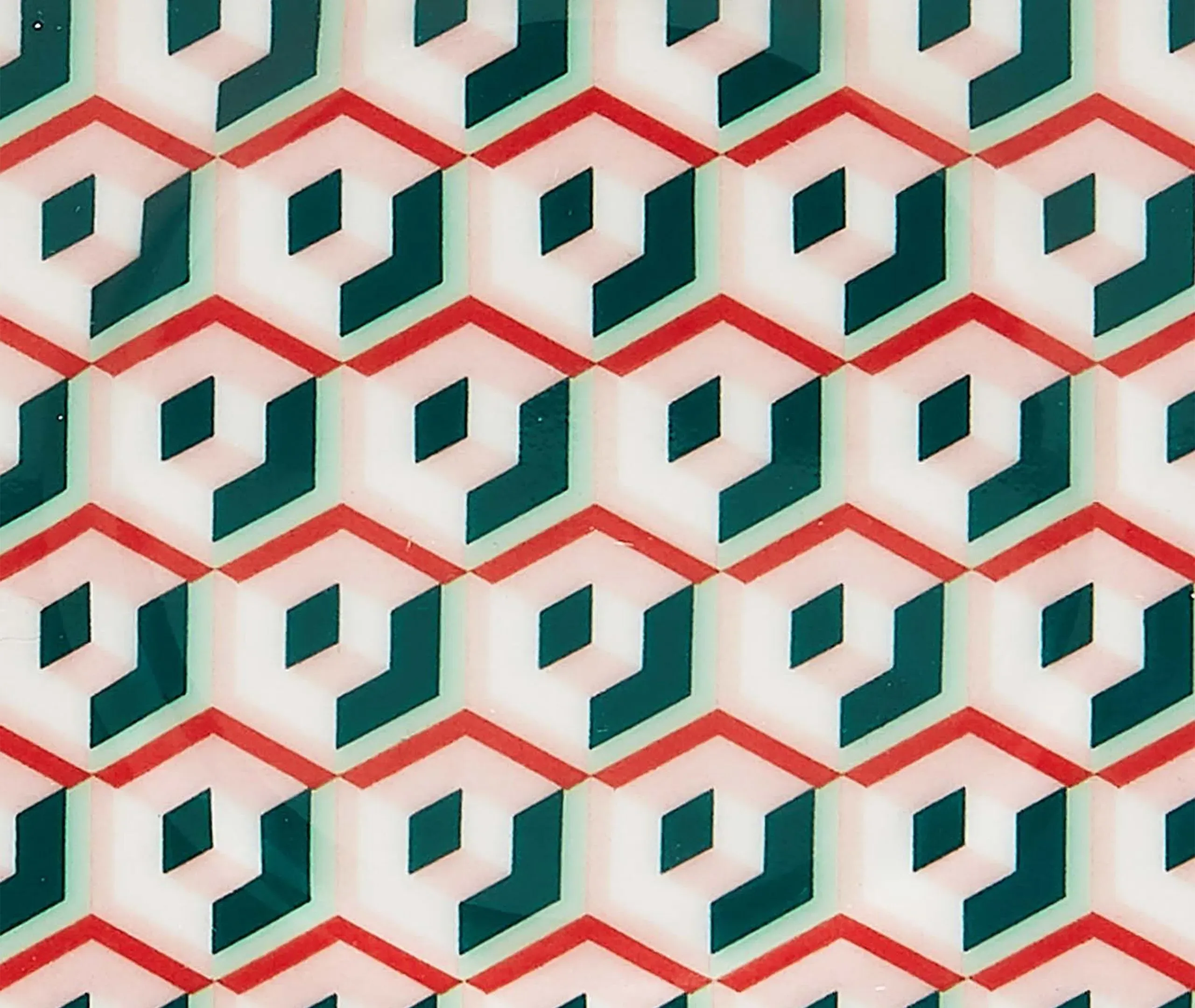 Cubi Lilla Dessert Plate Set of Two - Multicolor, Porcelain