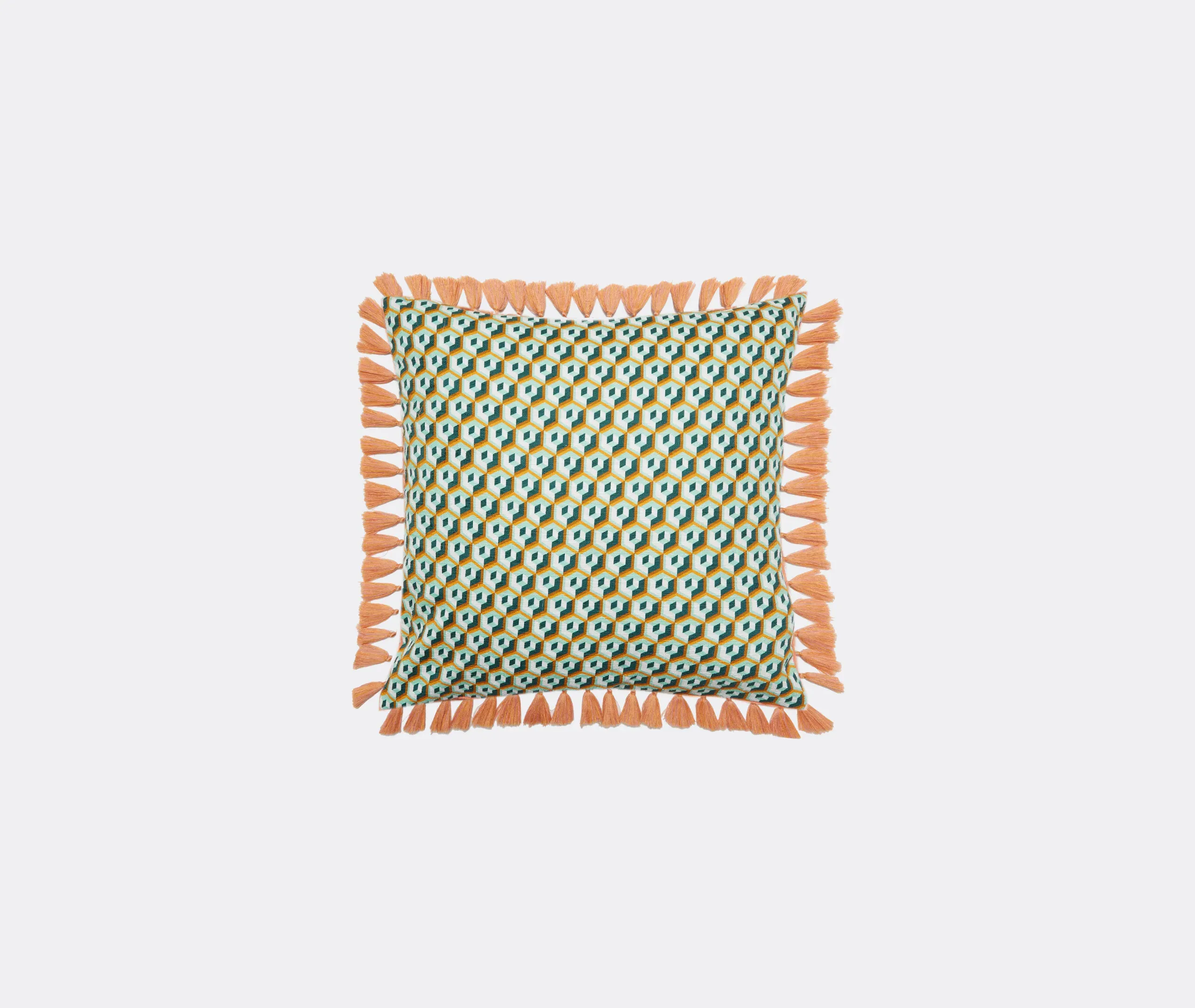 Cubi Verde Cushion - Multicolour, Velvet product