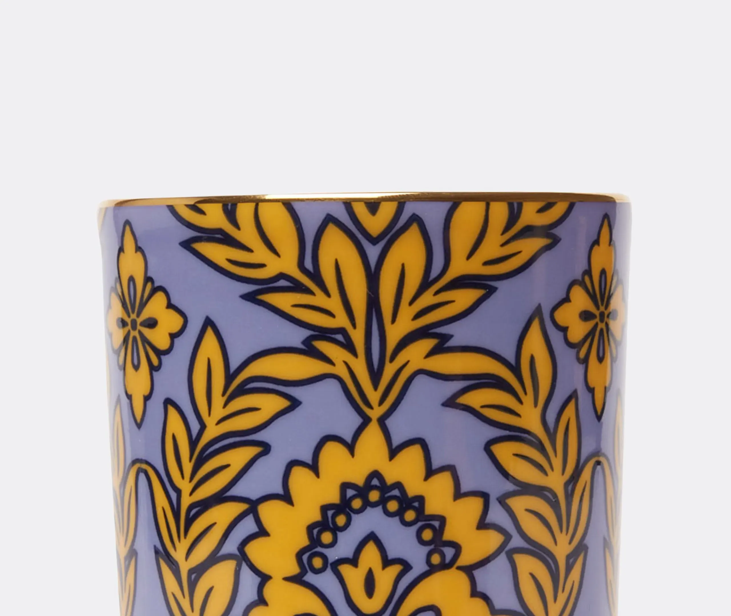 Decorative Cup with Gold Rim - Purple, Porcelain