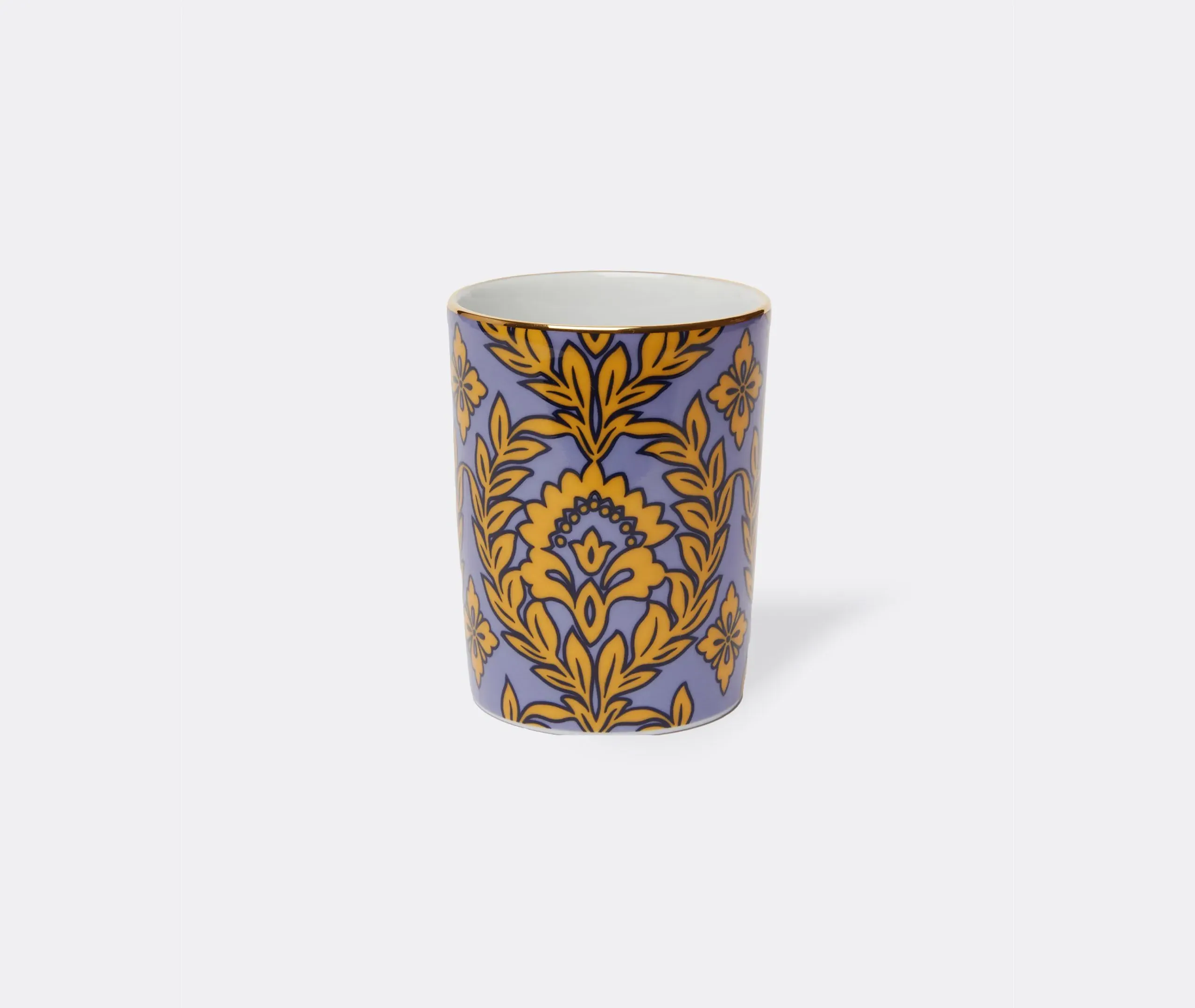 Decorative Cup with Gold Rim - Purple, Porcelain
