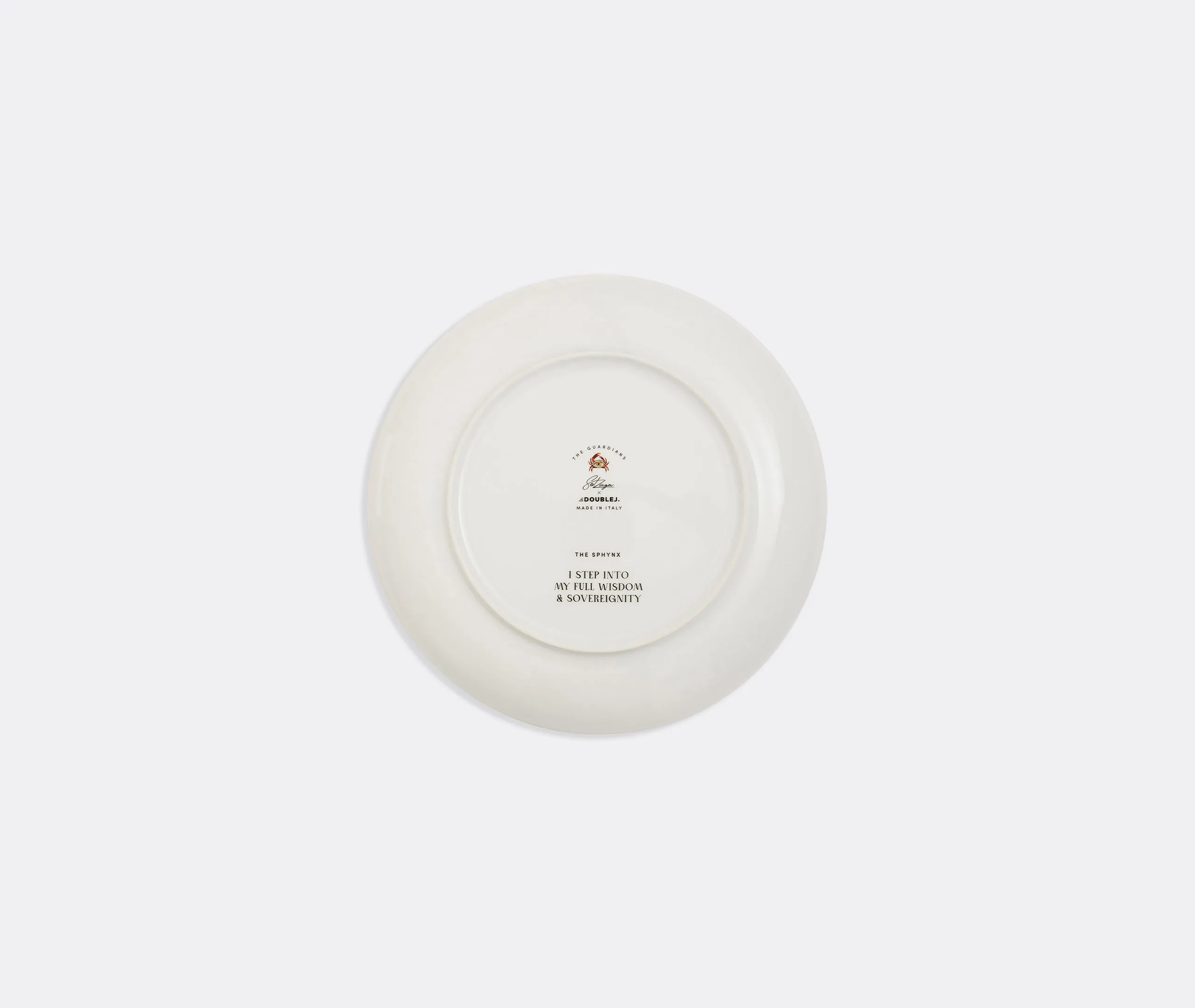 Decorative Plate with Etched Design - Saffron