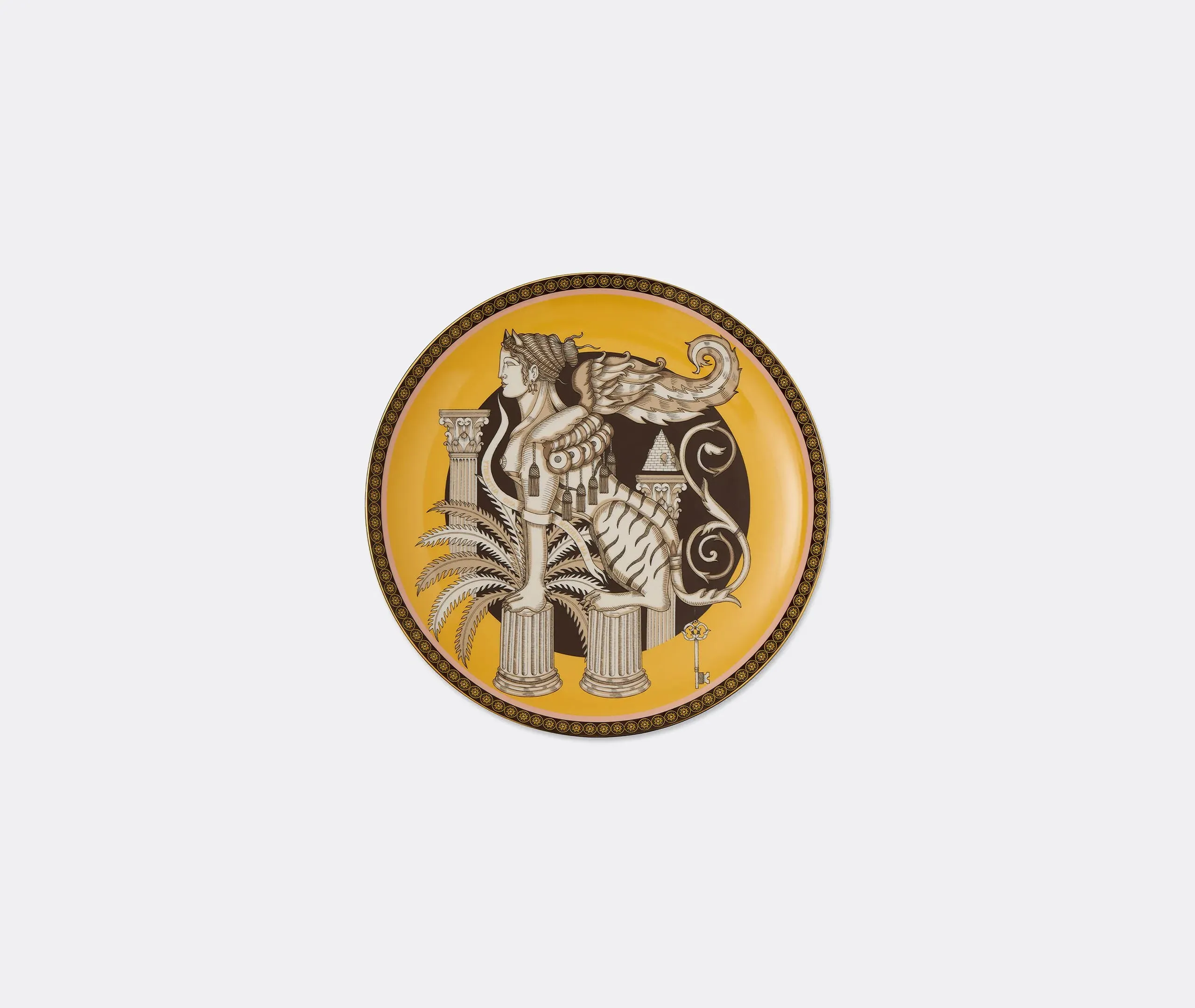 Decorative Plate with Etched Design - Saffron image