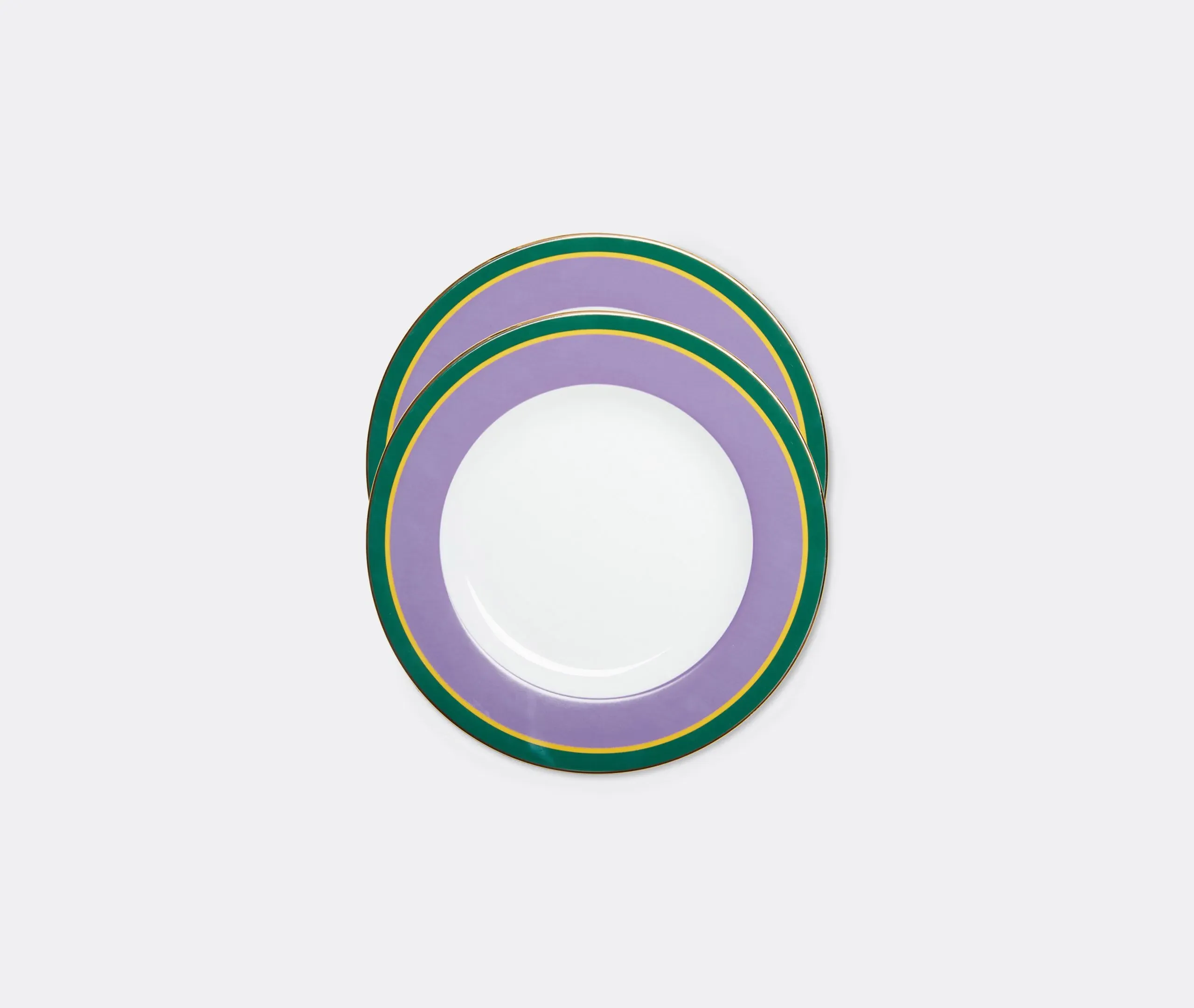 Dinner Plate Set of 2 - Purple, Porcelain