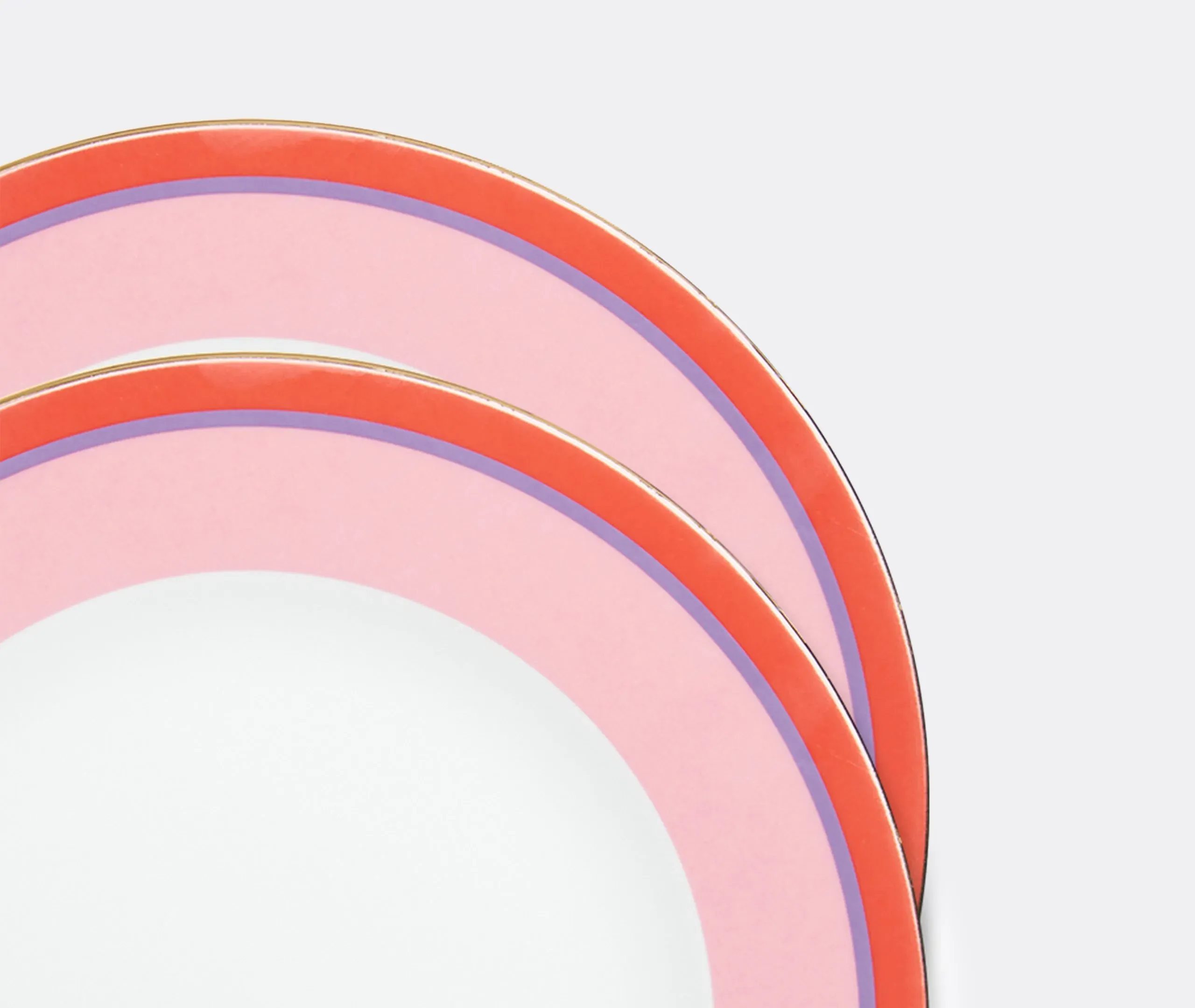 Dinner Plate Set of 2 - Rainbow Pink, Porcelain