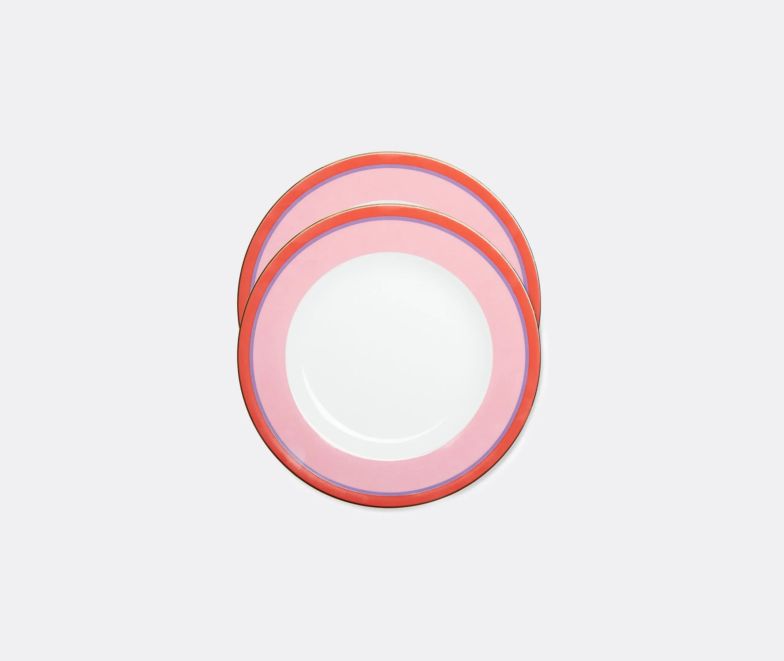 Dinner Plate Set of 2 - Rainbow Pink, Porcelain image