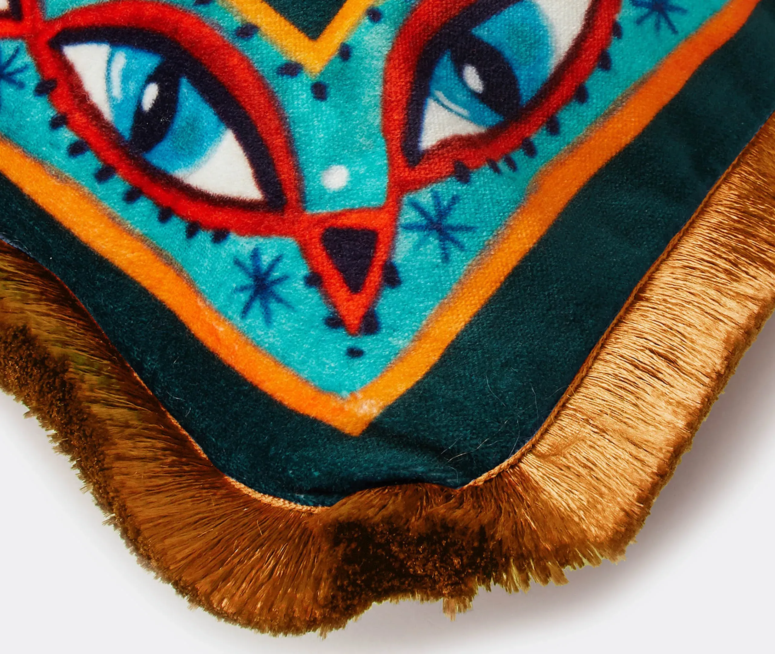 Fish Friend Velvet Cushion - Multicolor