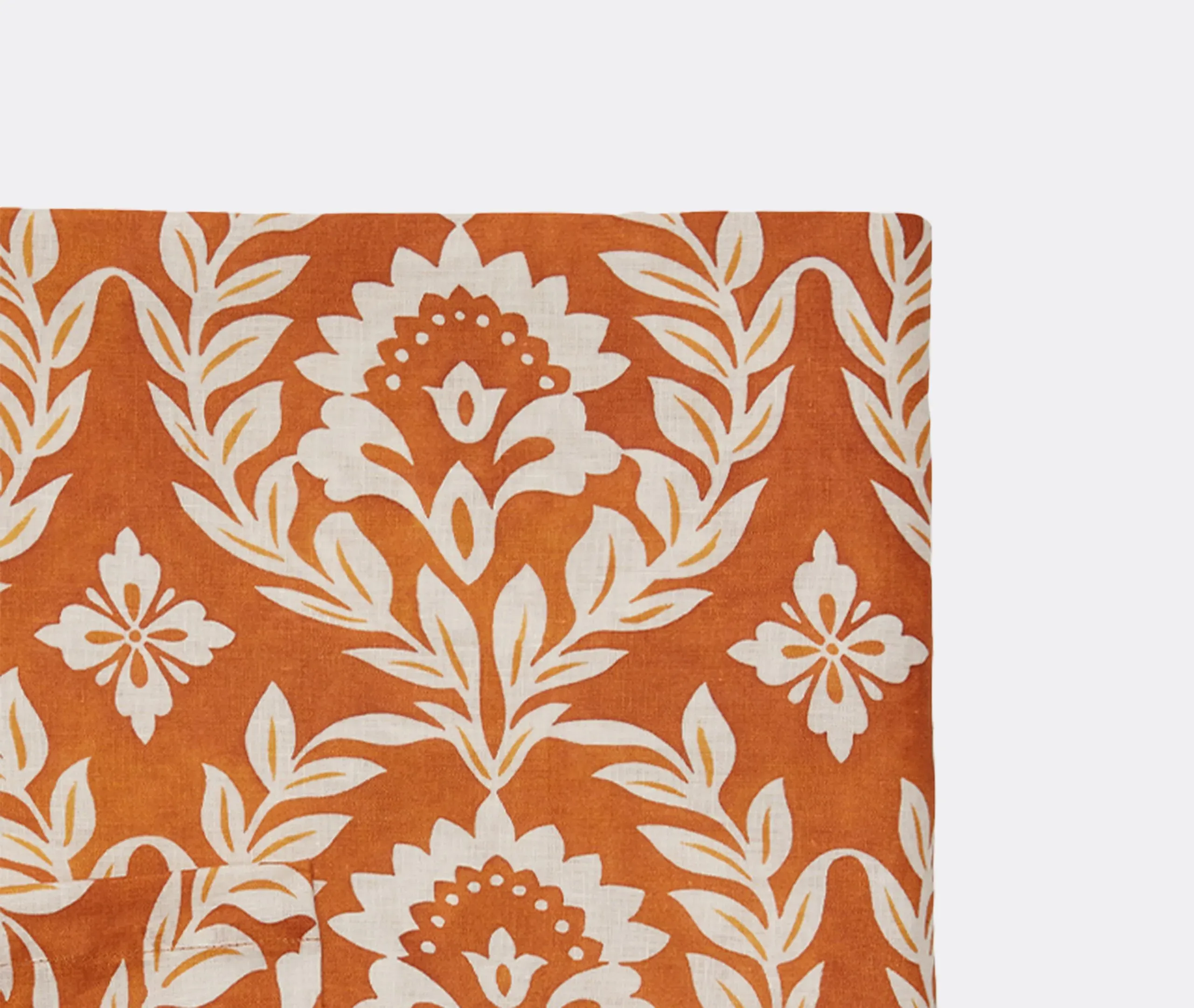 Garland Siena Large Tablecloth - Orange, Linen