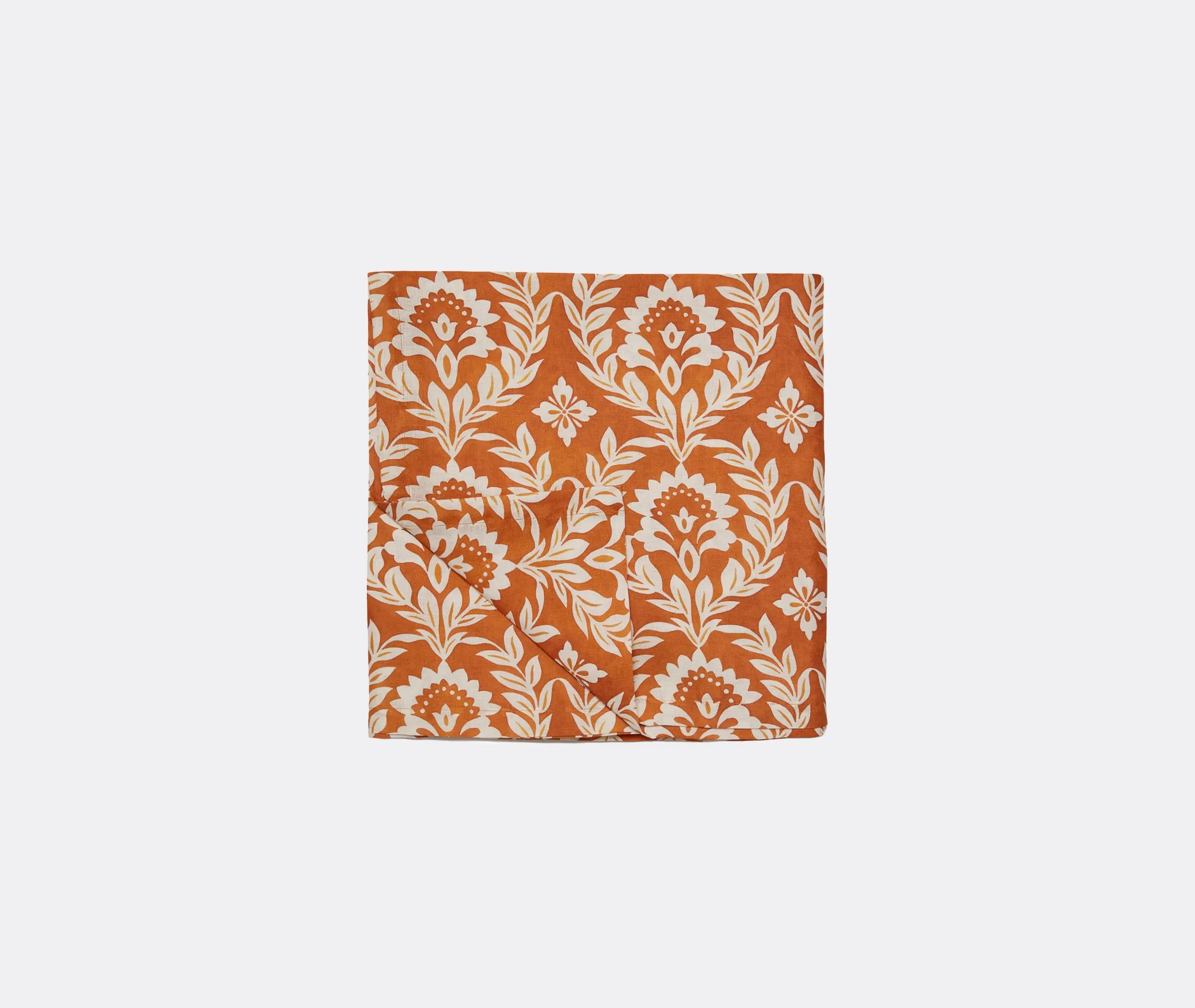 Garland Siena Large Tablecloth - Orange, Linen