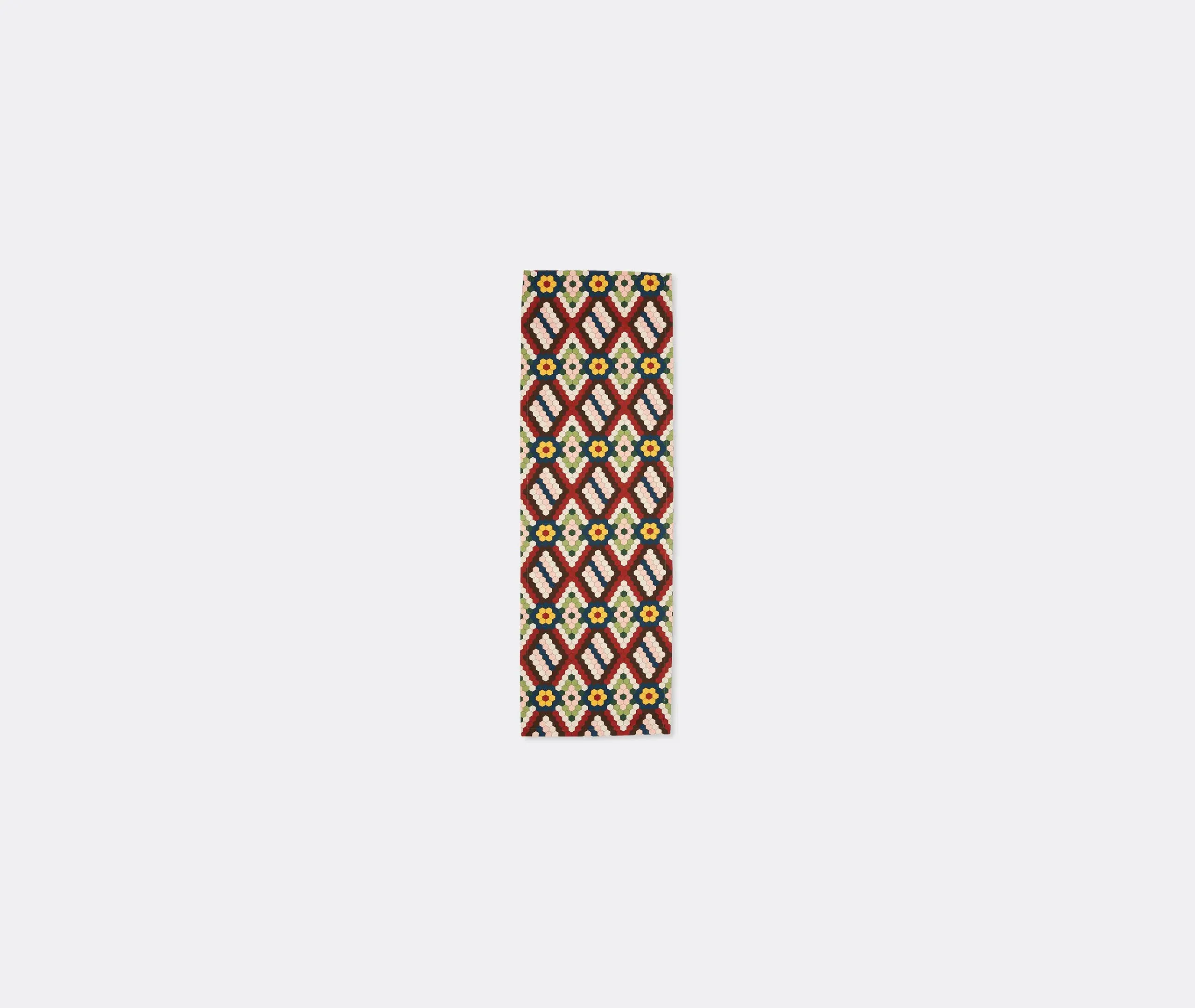 Honeycomb Tiles Table Runner - Multicolor, Linen image