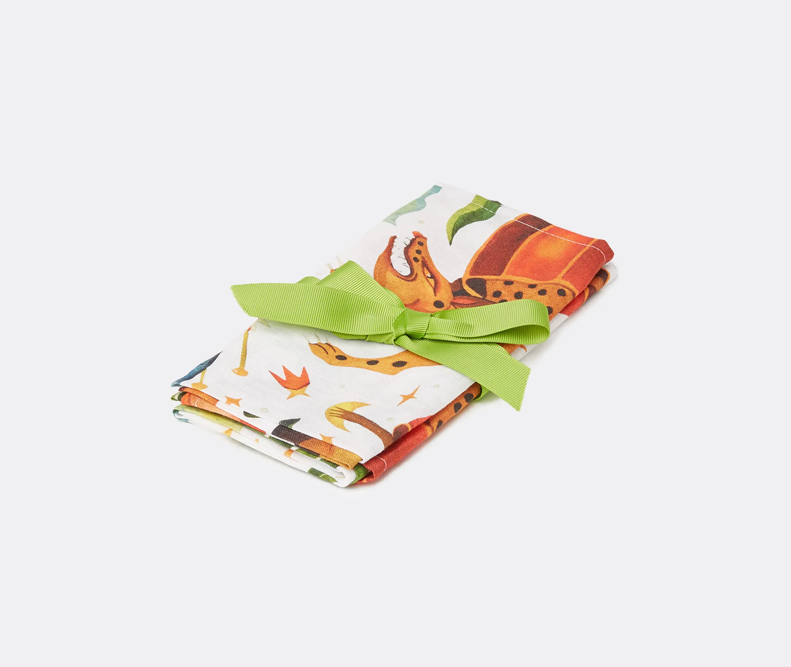 Jungle Book Large Napkins Set of Two - Multicolor, Linen image