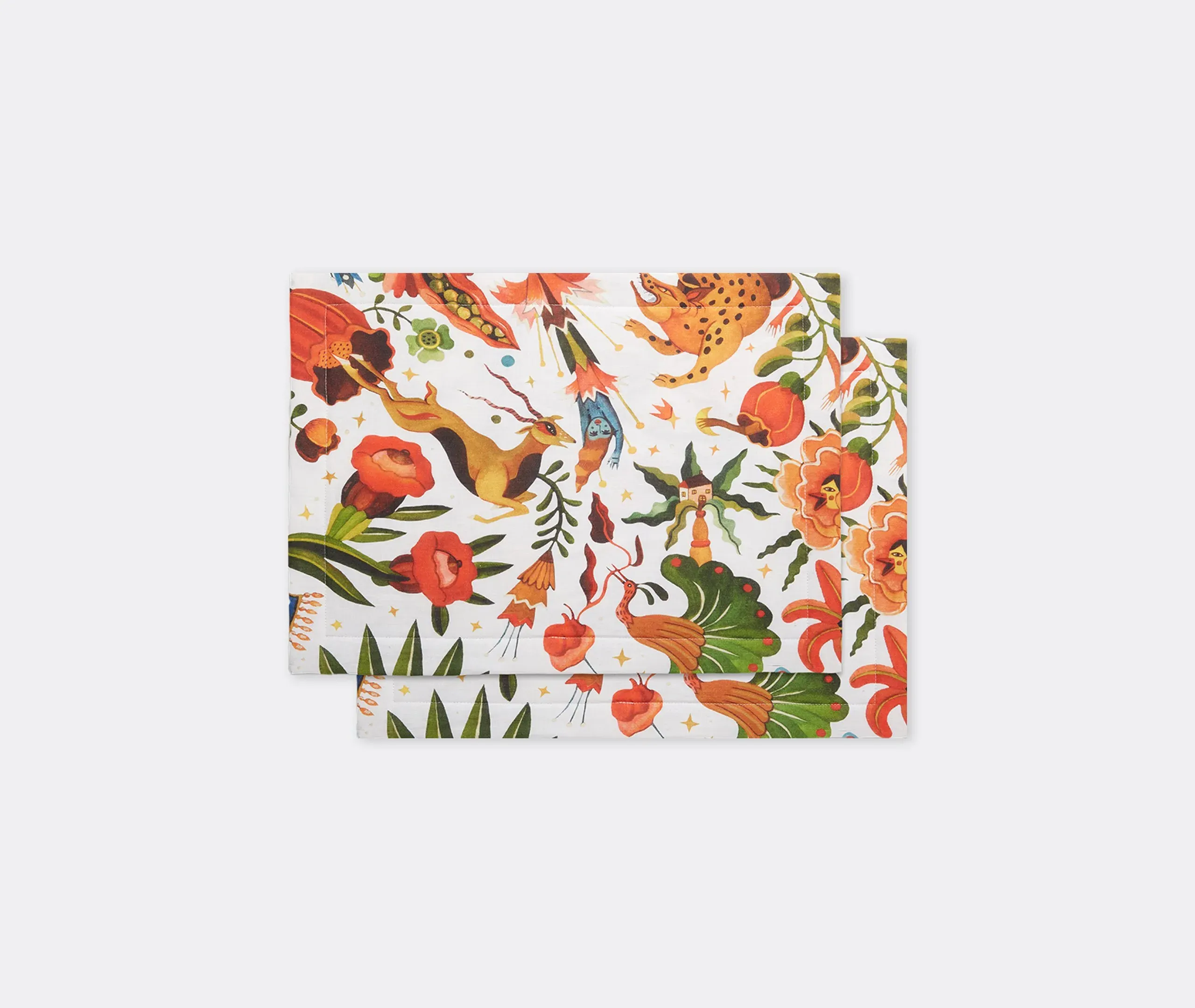 Jungle Book Tablemat Set of Two - Multicolor, Linen