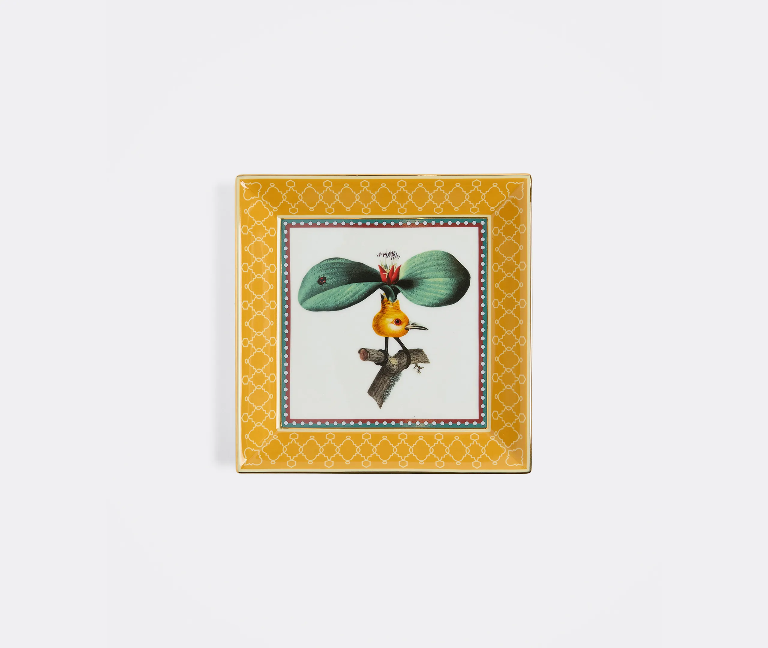 Leafflyer Trinket Tray - Multicolor, Porcelain product